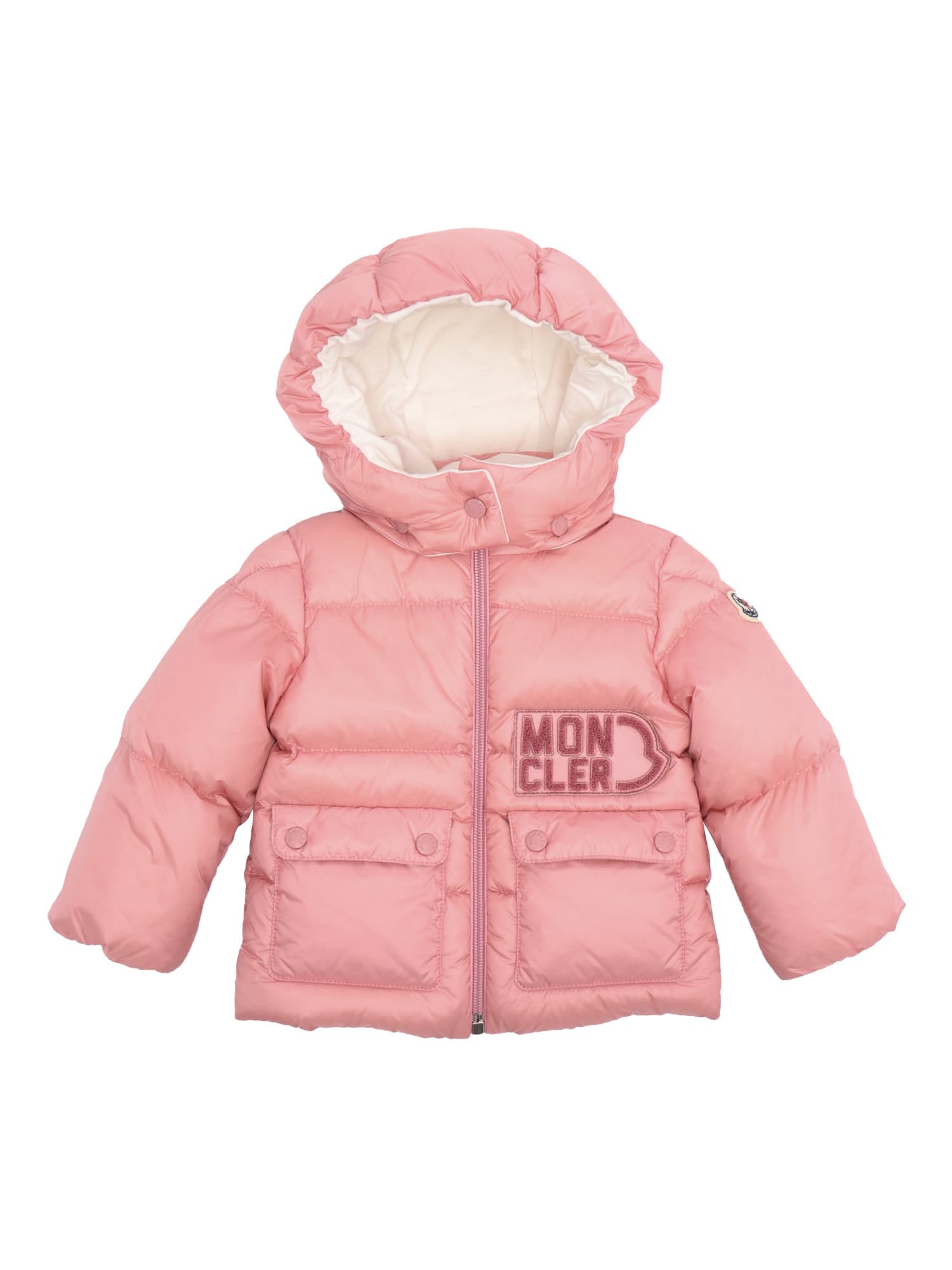 Moncler Babies' Abbaye Down Jacket In Pink