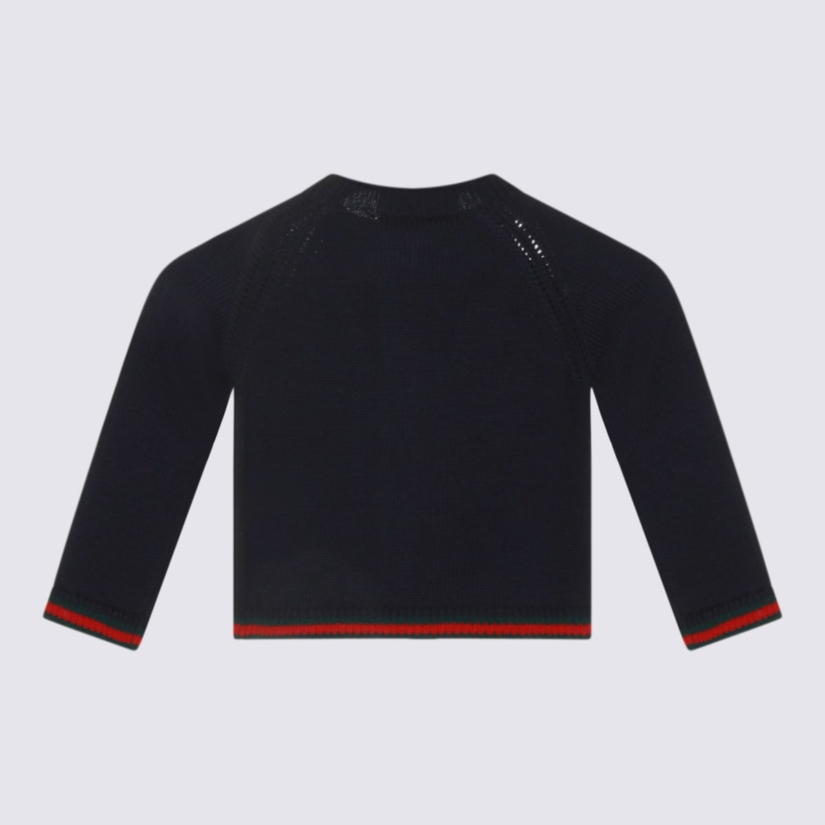 Gucci Blue Wool Knitwear In Blue