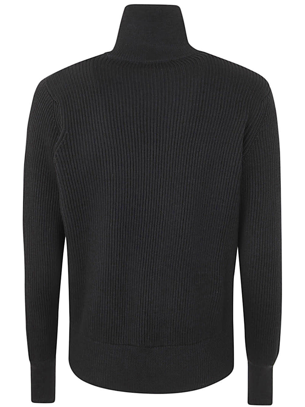 Shop Nuur Ribbed Camionaire With Zip In Black