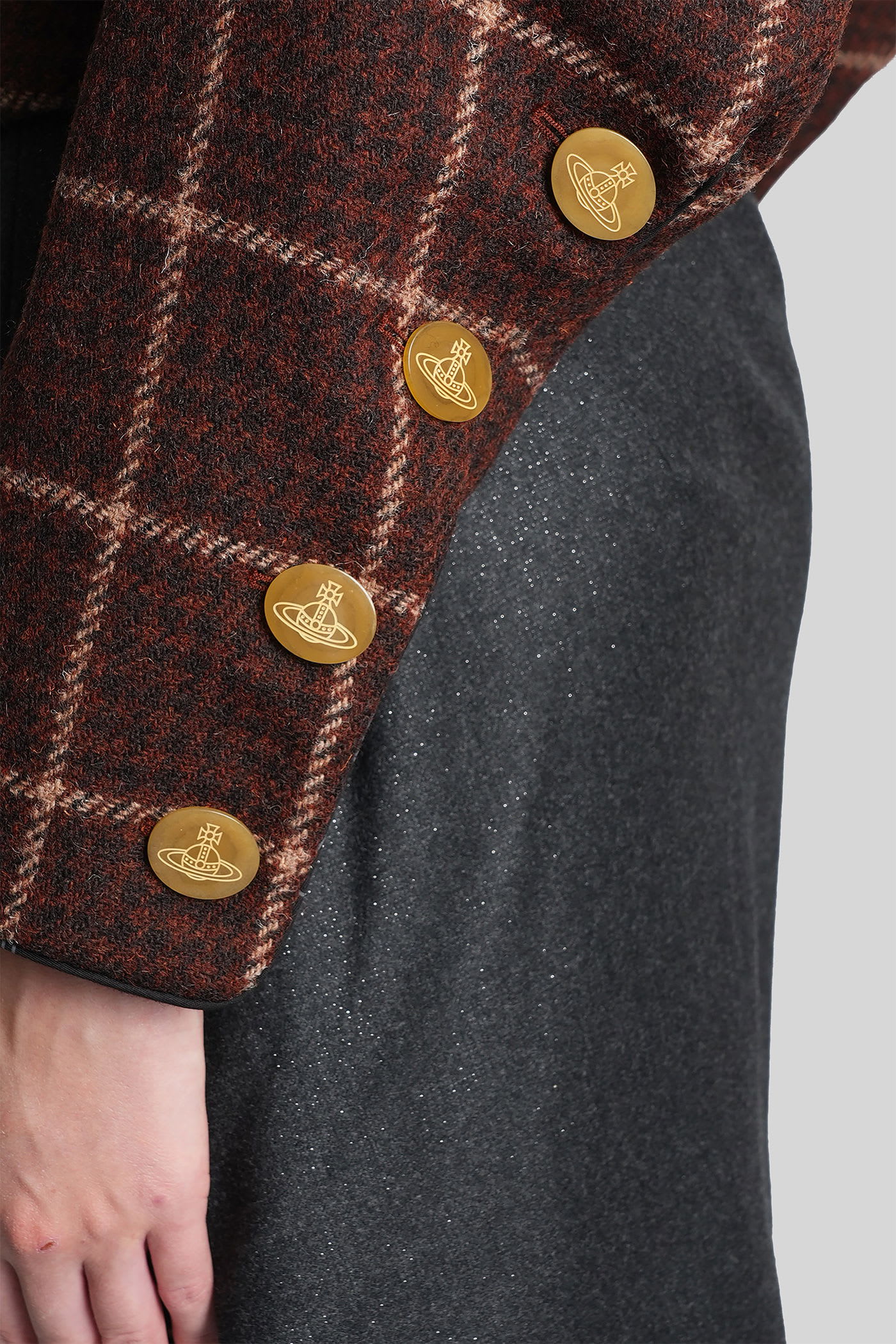 Vivienne Westwood Pourpoint Jkt Casual Jacket In Brown Wool In Brown