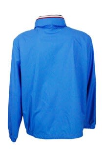 Moncler Windproof Farlak Jacket With Concealed Hood And Zip Closure In Light Blu