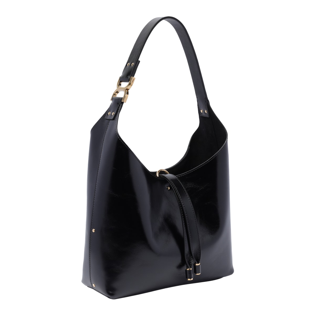 Shop Chloé Small Marcie Hobo Bag In Black