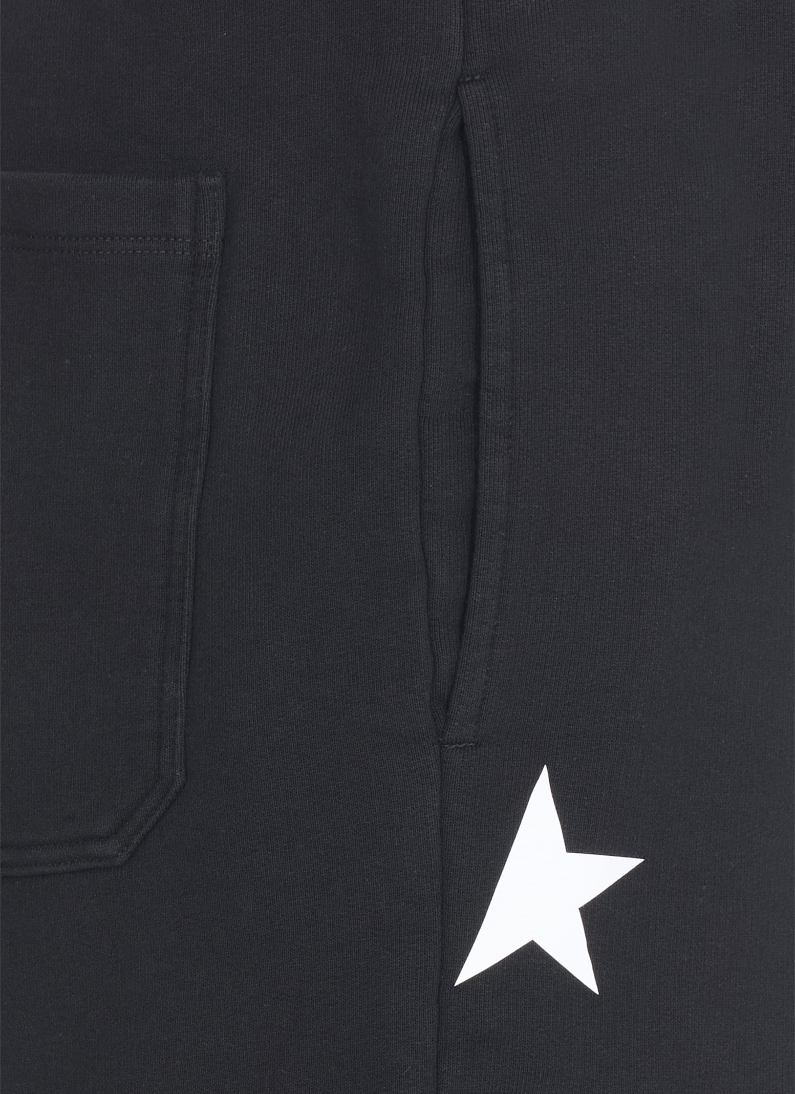 Golden Goose Diego Star Short Sweatpants In Black