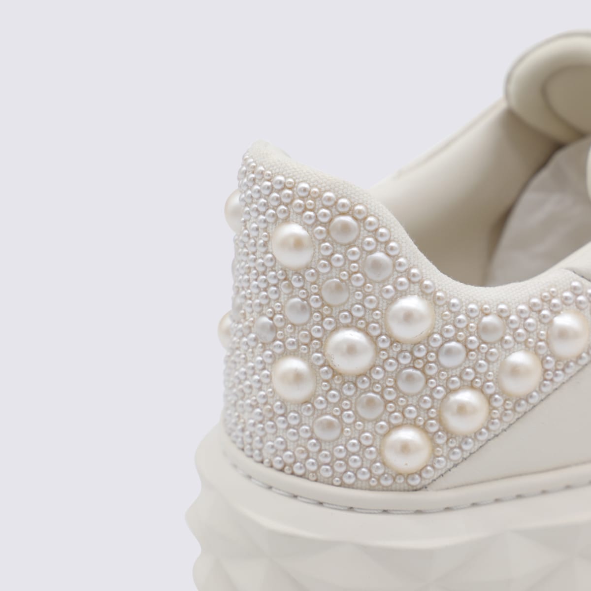Jimmy Choo Diamond Maxi Sneakers In Neutral