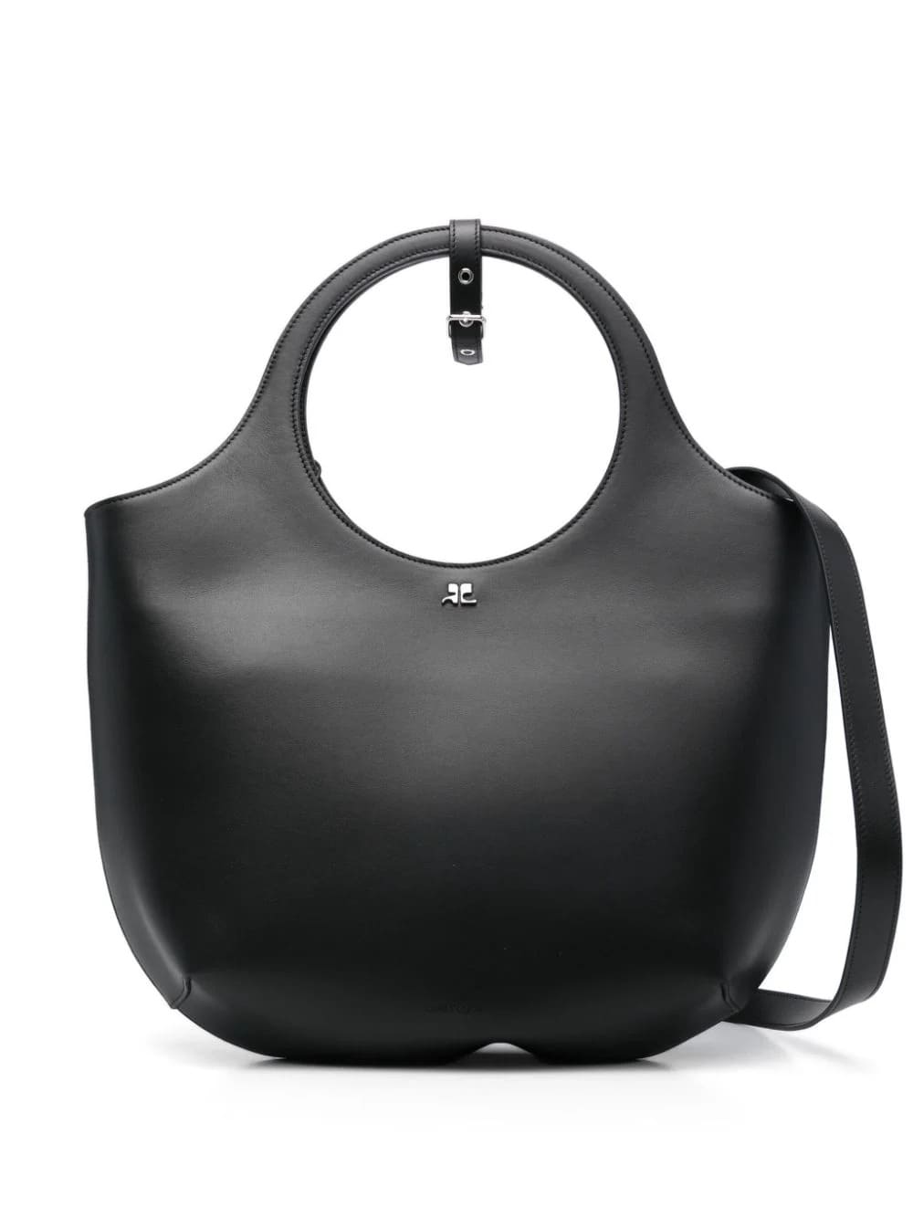 Shop Courrèges Medium Holy Bag In Black