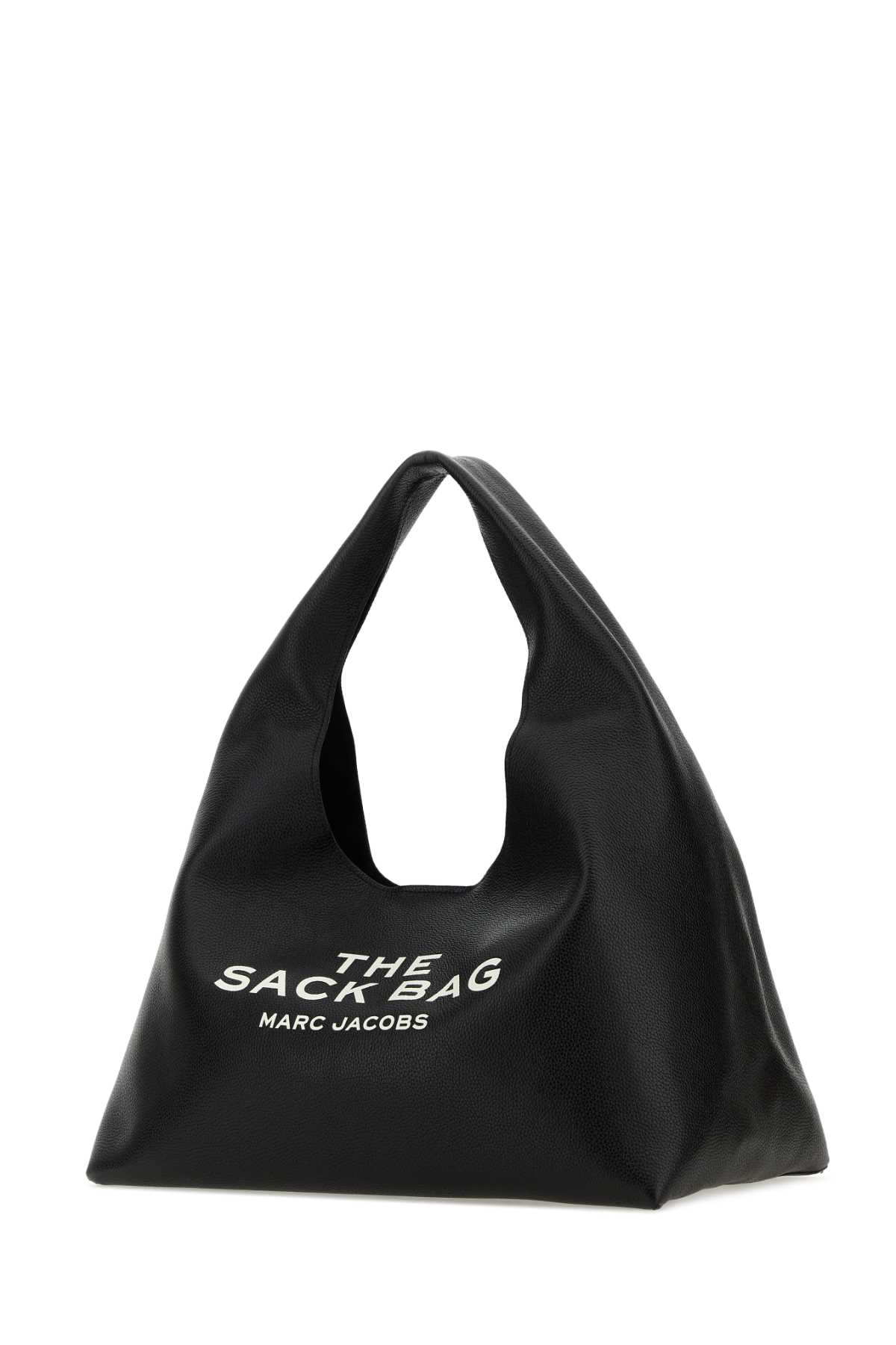Shop Marc Jacobs Black Leather The Xl Sack Bag Handbag