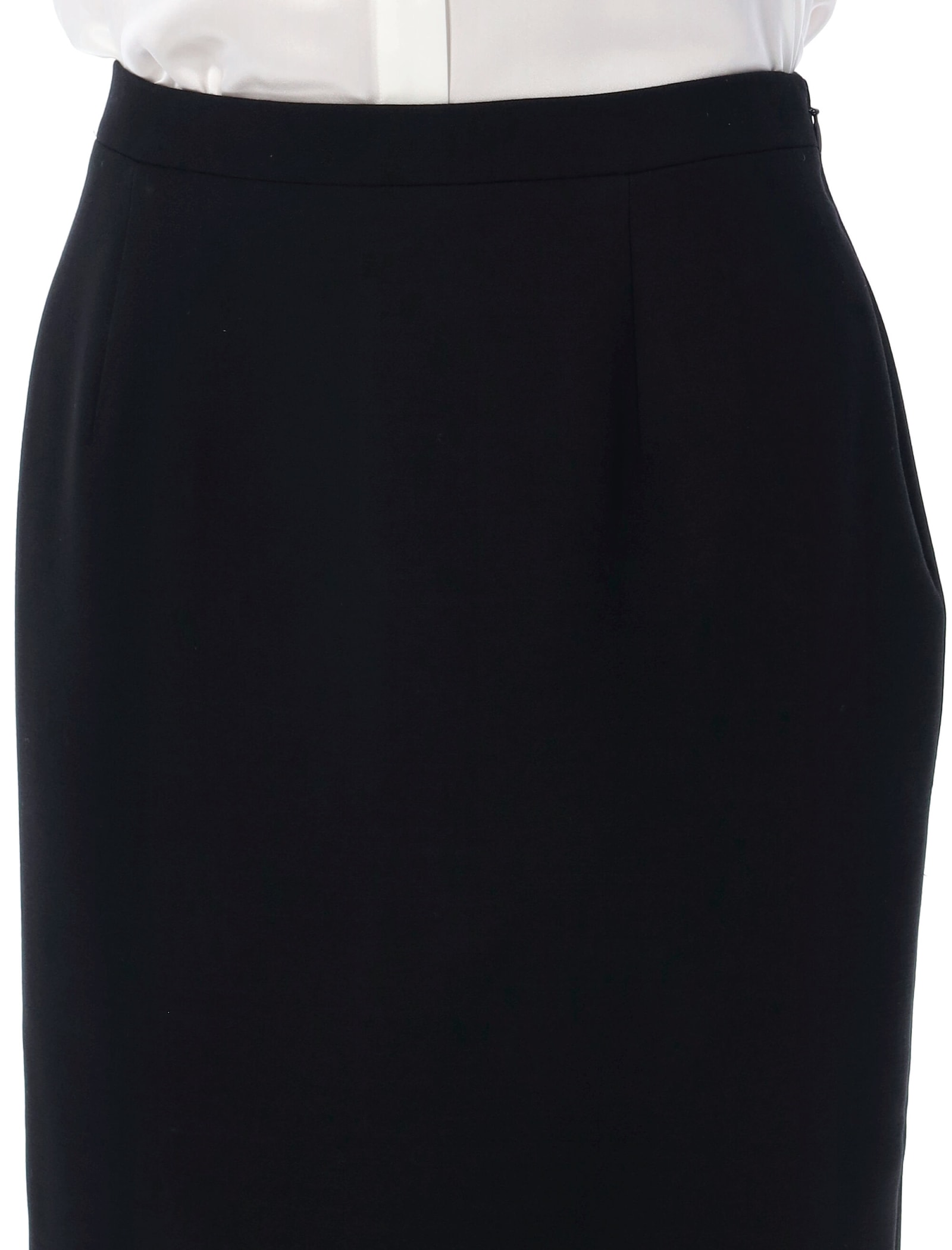 Shop Alessandra Rich Longuette Midi Skirt In Black