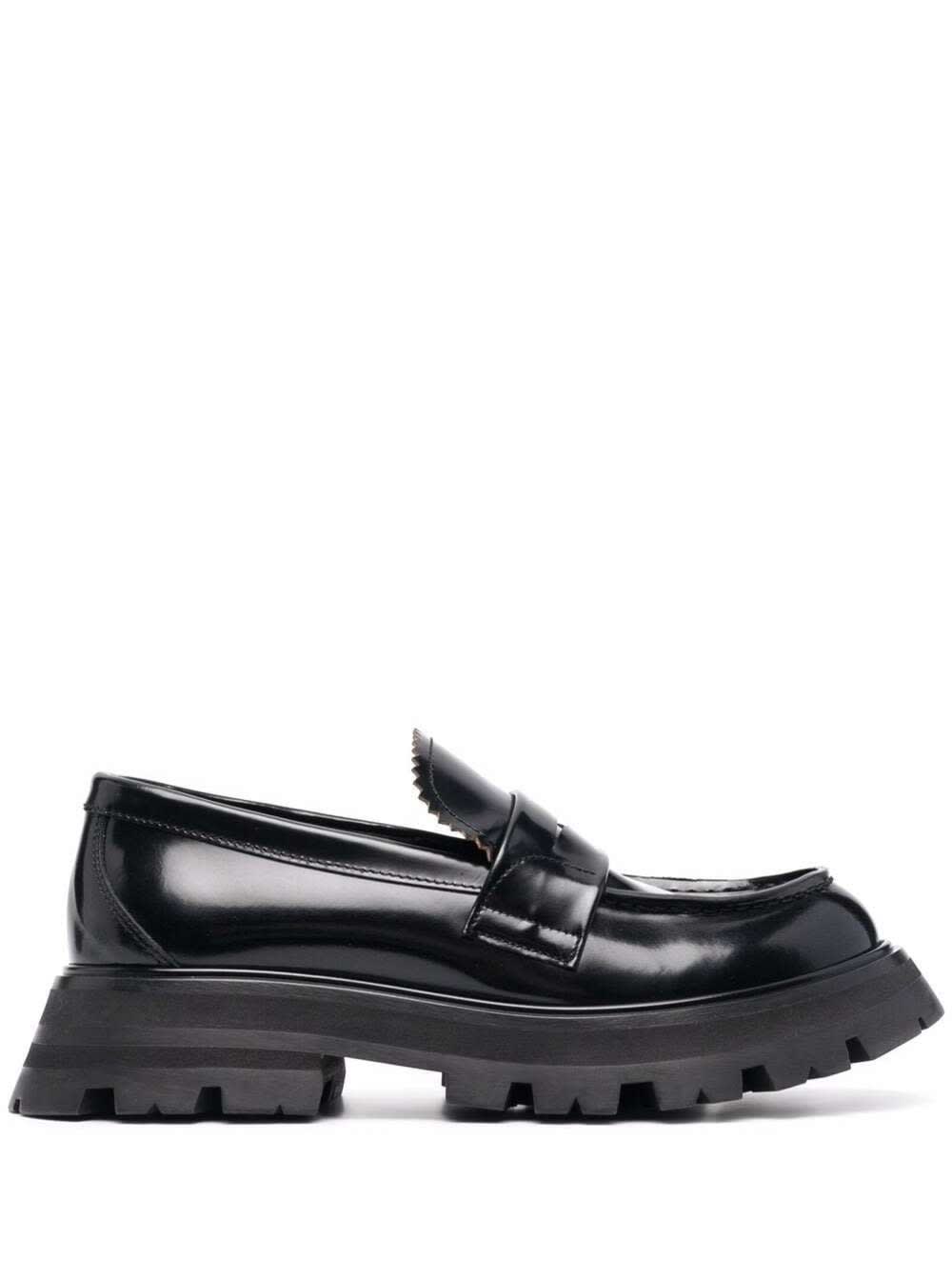 Alexander McQueen Wander Black Leather Loafers