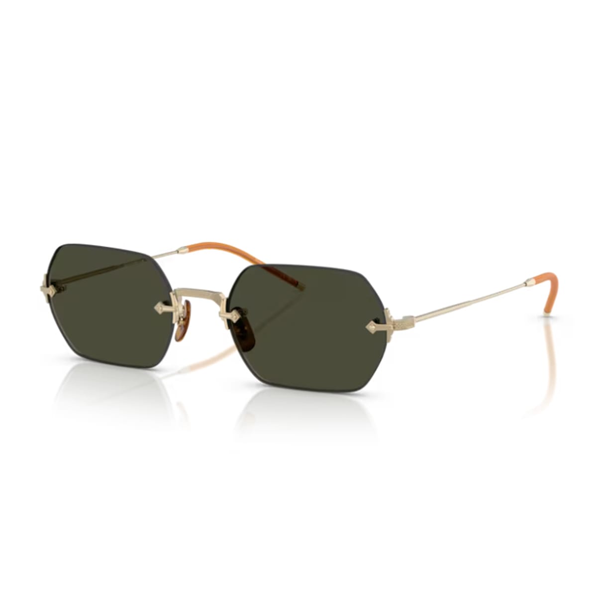 Oliver Peoples Ov1353st Tk-13 503571 Oro Sunglasses In Green