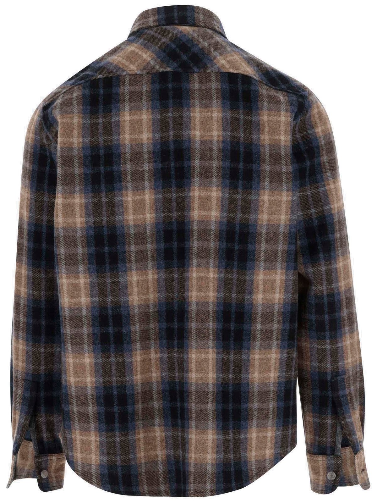 Shop Woolrich Alaskan Checked Overshirt In Multicolour