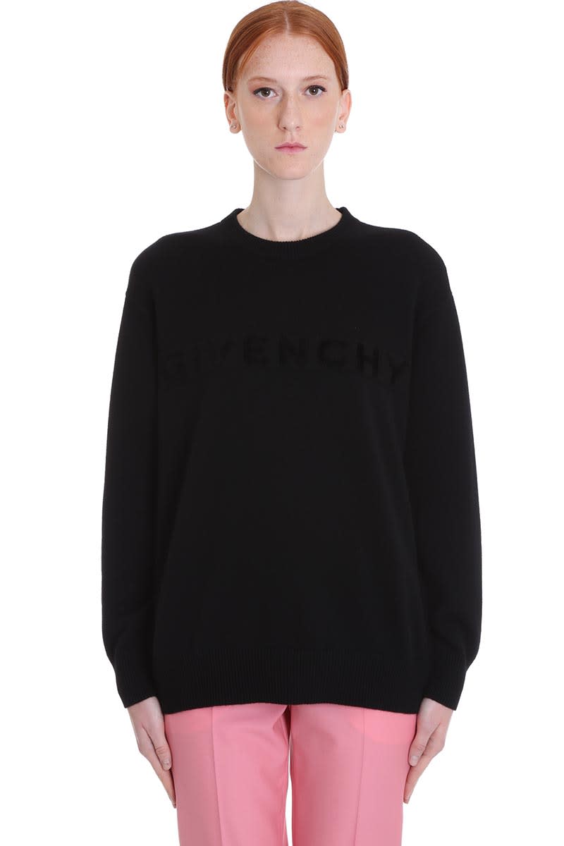 GIVENCHY KNITWEAR IN BLACK WOOL,11332556