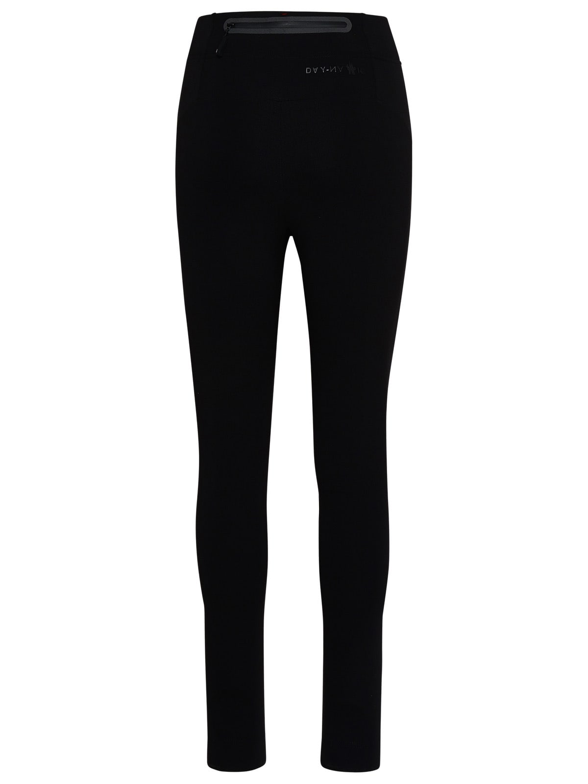 Shop Moncler Black Nylon Blend Leggings