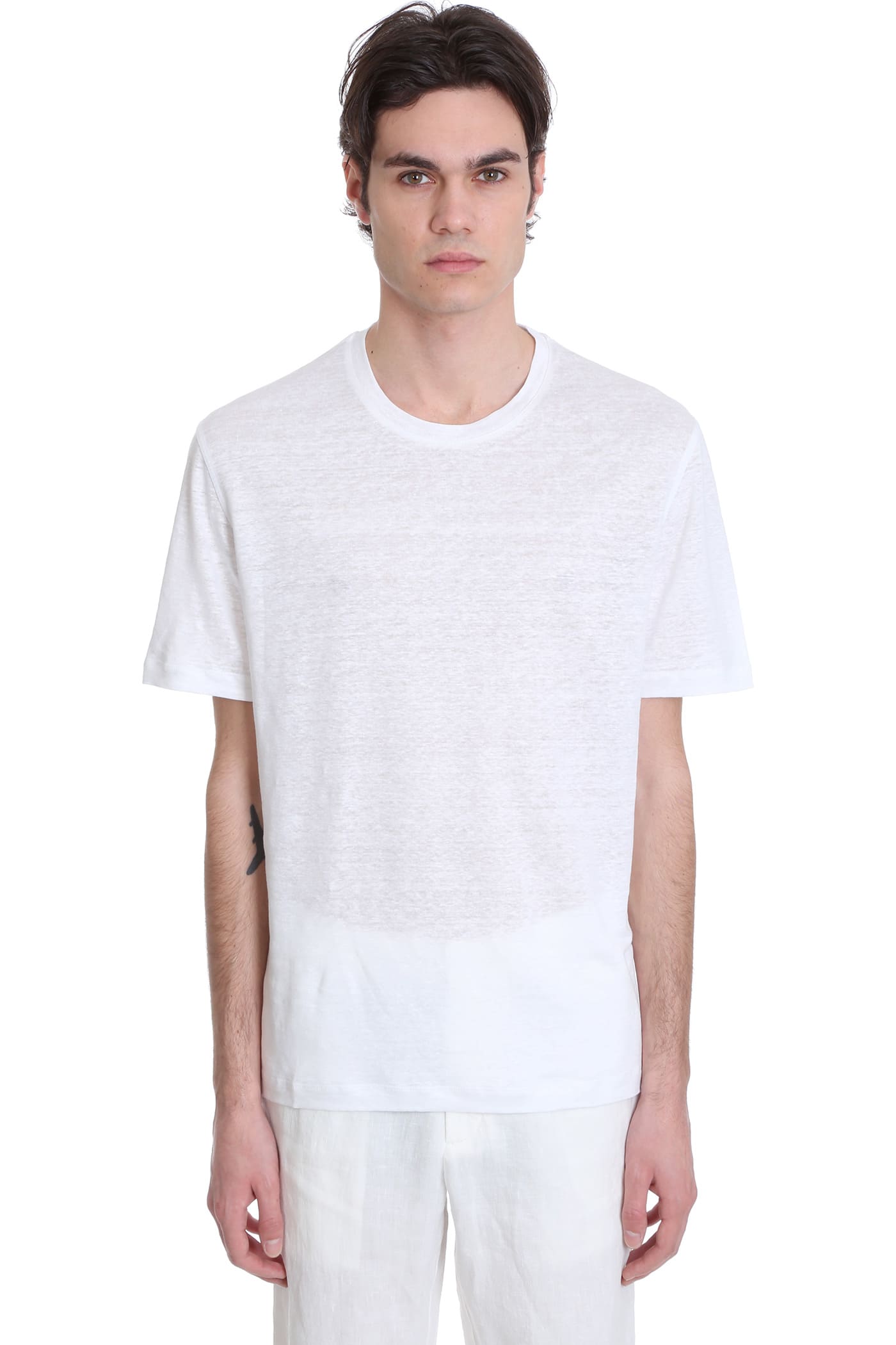 Ermenegildo Zegna T-shirt In White Triacetate