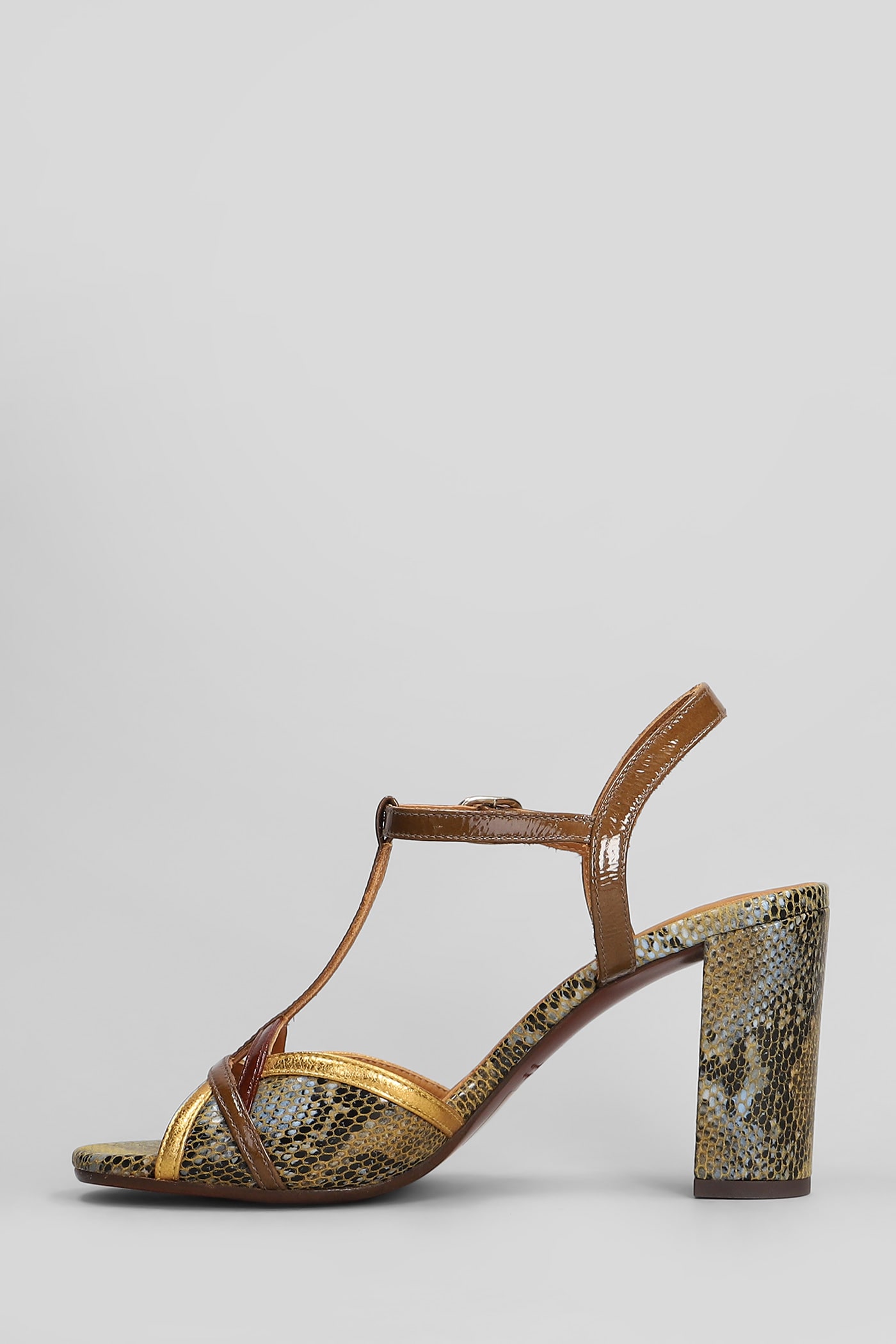Chie Mihara Bejo Sandals In Brown Leather In Brown