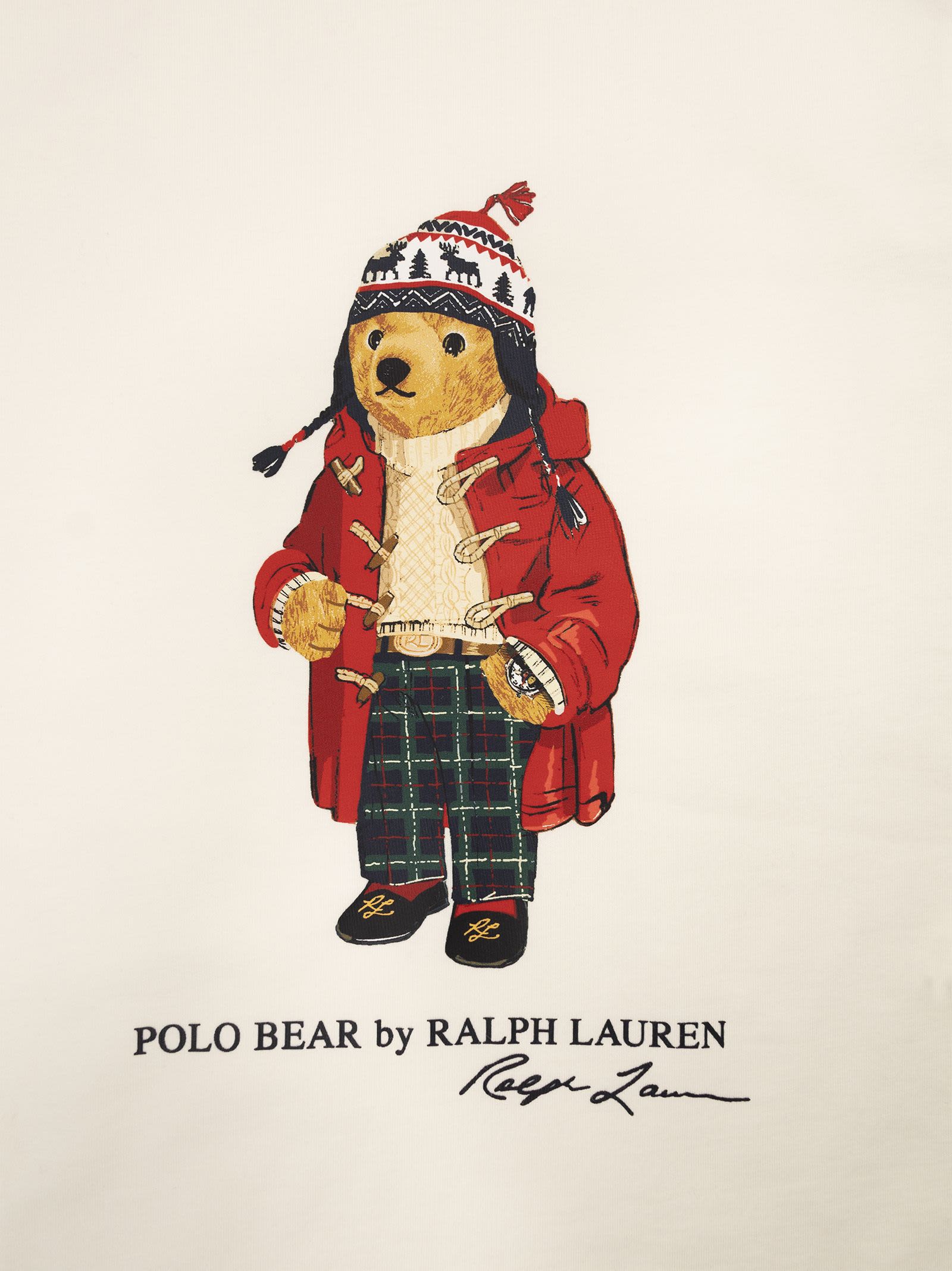 Polo Ralph Lauren Big Boys Polo Bear Fleece Sweatshirt In White