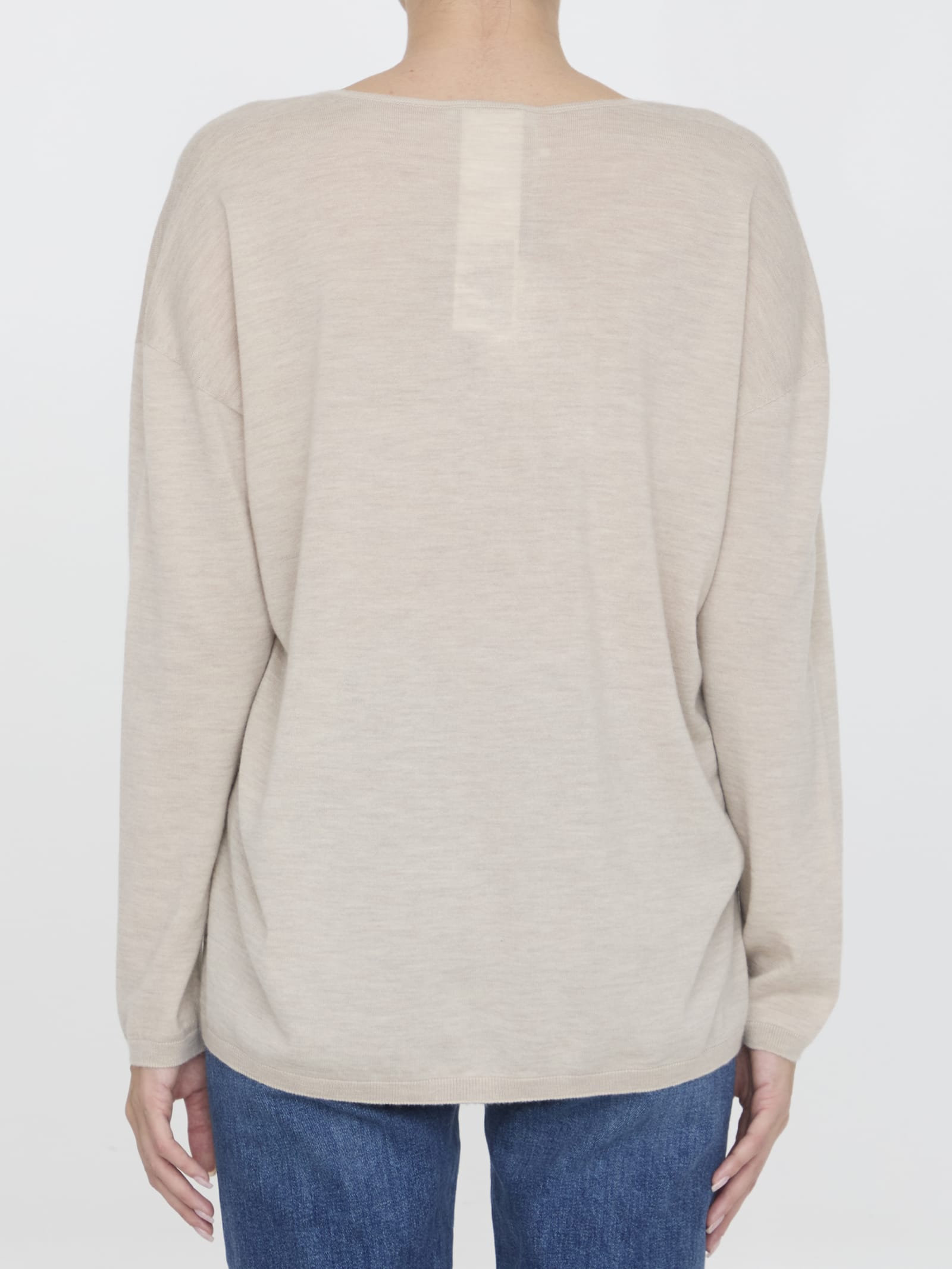 Max Mara Freccia Jumper In Beige