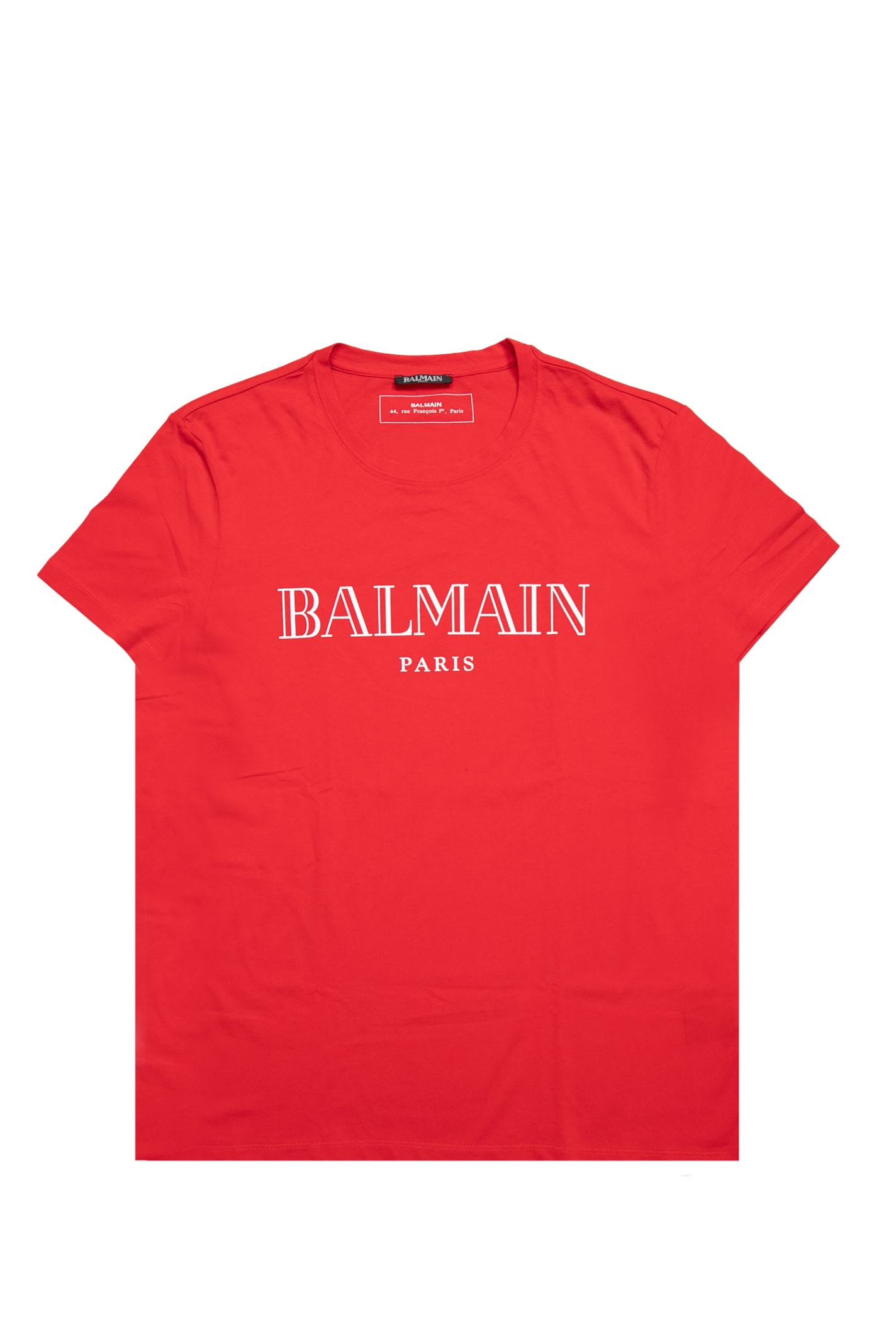 Balmain Cotton T-shirt In Red | ModeSens