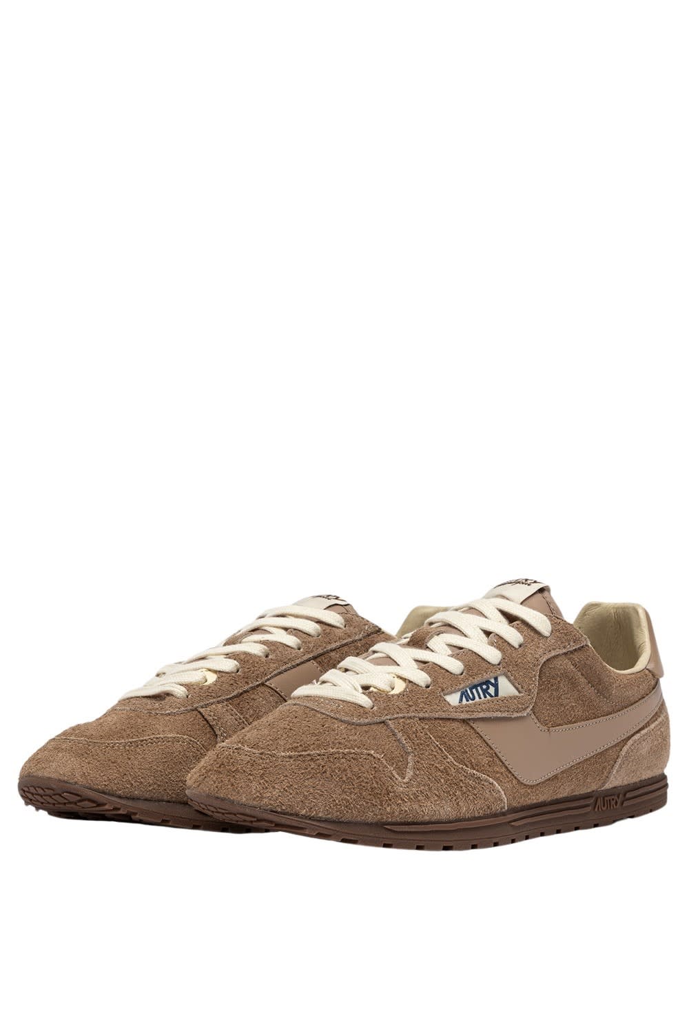 Autry Windspin Tonal Sneakers In Suede And Leather