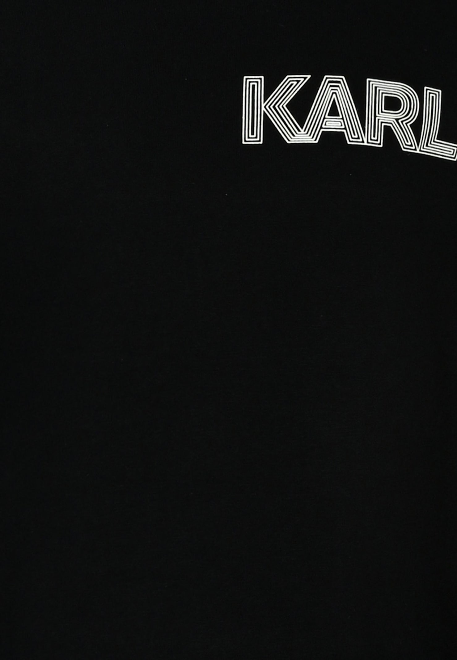 Karl Lagerfeld Black T-shirt For Boy With In Black