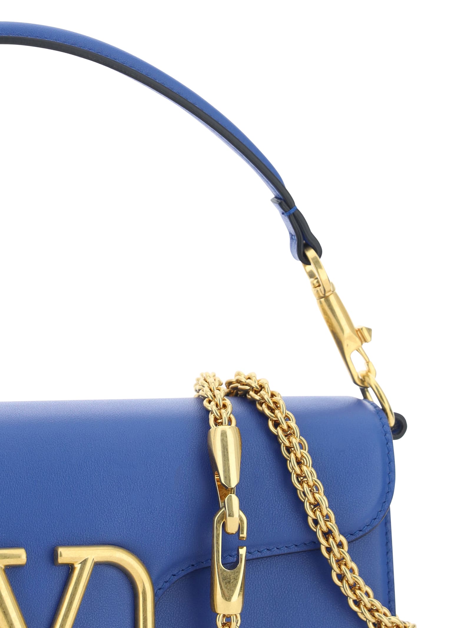 Shop Valentino Locò Handbag In Riverside Blue