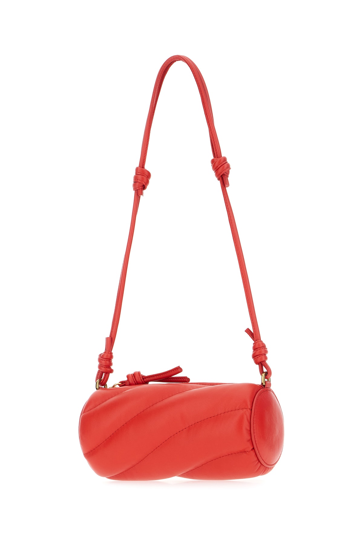 Fiorucci Red Leather Mini Mella Shoulder Bag In Red