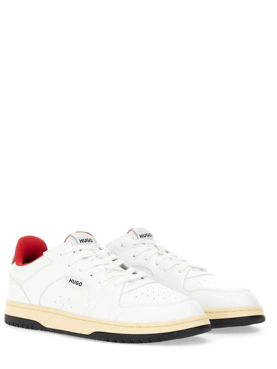 Hugo Boss Hugo Leather Sneaker In White
