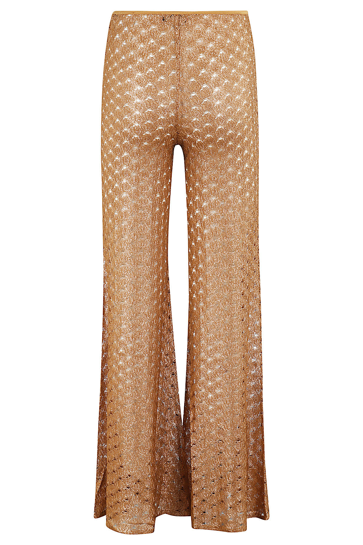 Shop Missoni Trousers In Roasted
