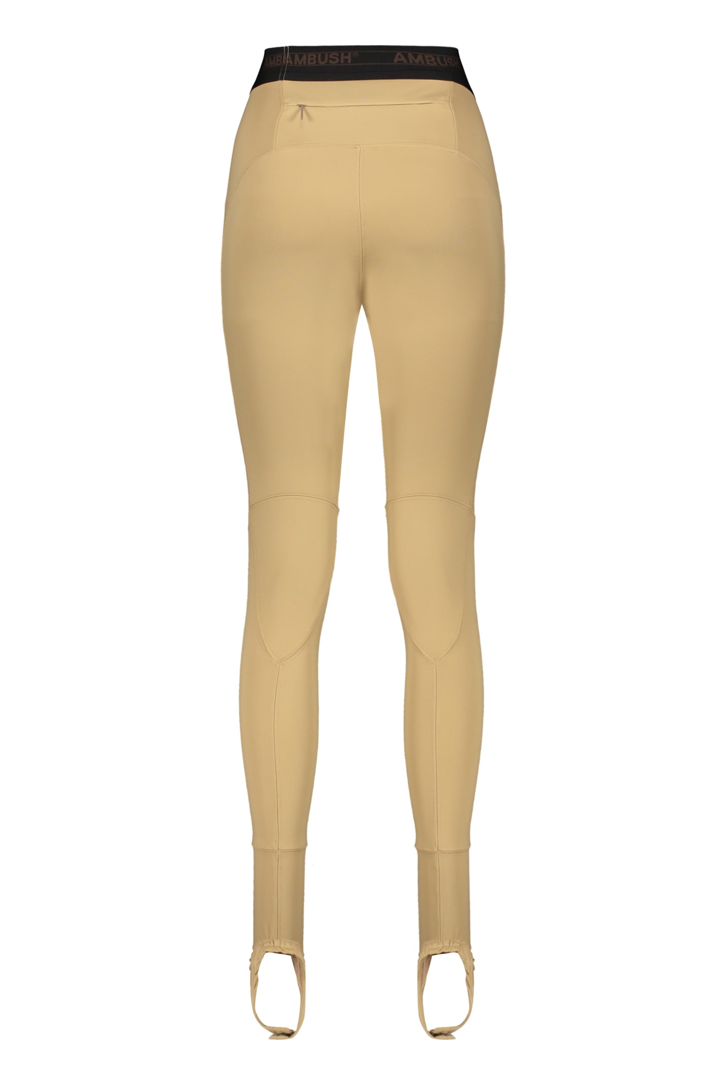 Ambush Technical Fabric Leggings In Brown