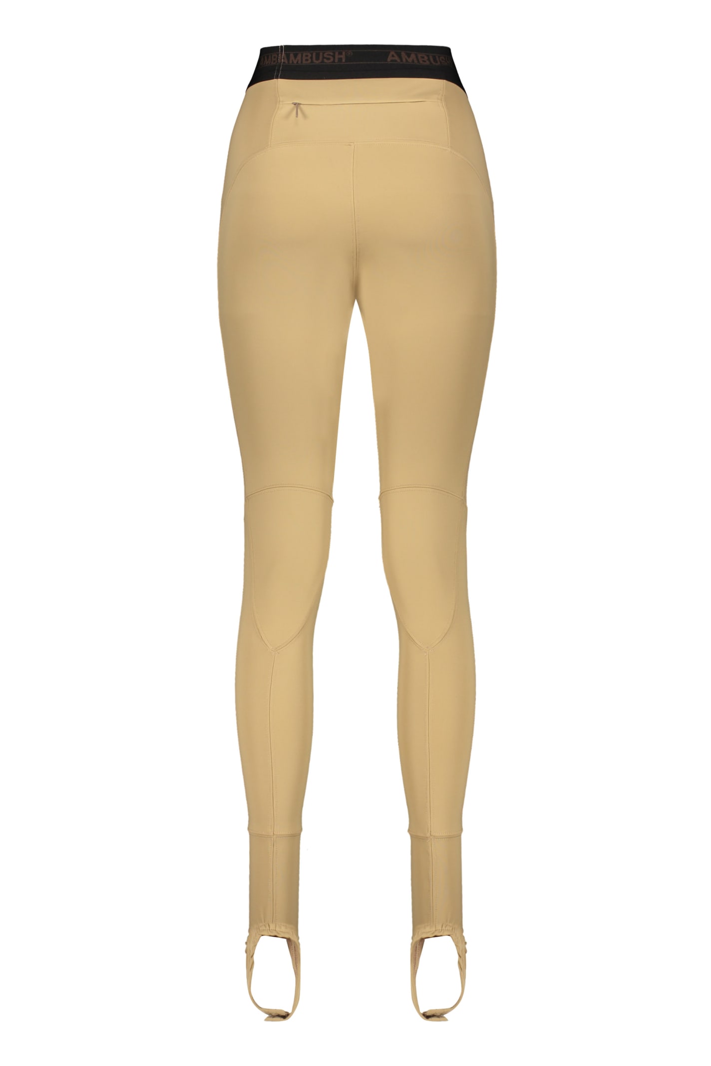 Shop Ambush Technical Fabric Leggings In Brown