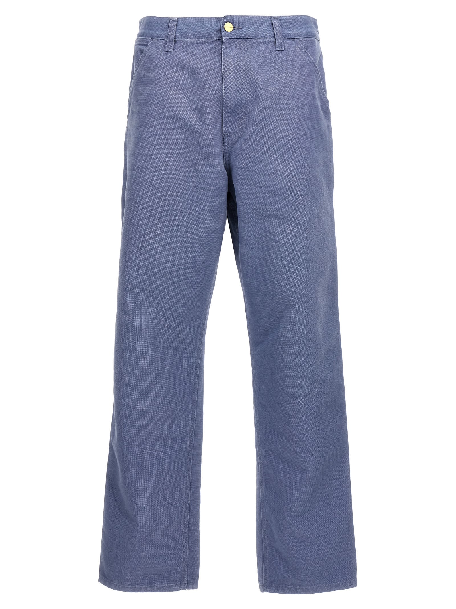 Shop Carhartt Single Knee Trousers In Light Blue