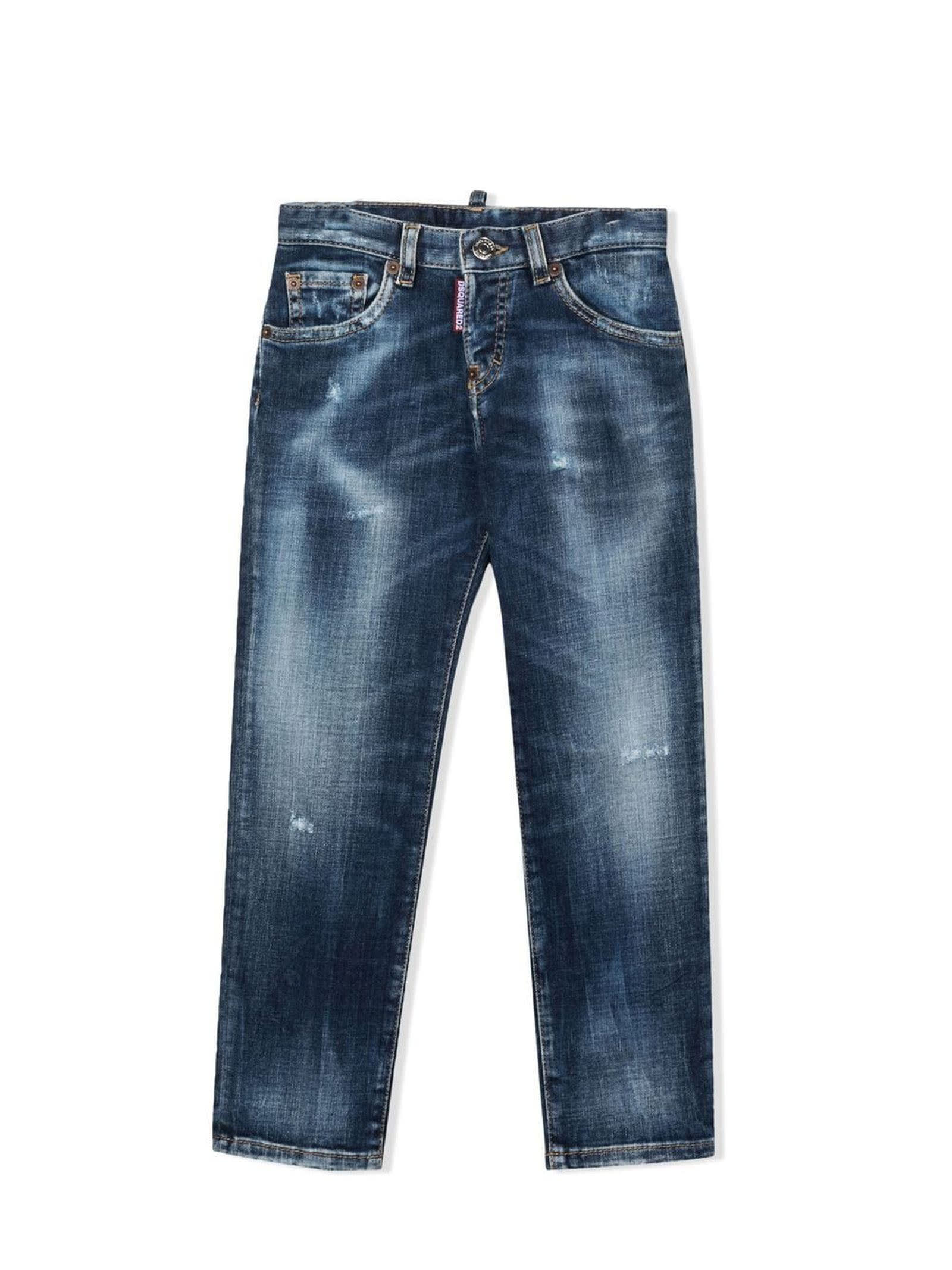 Dsquared2 Blue Cotton Jeans