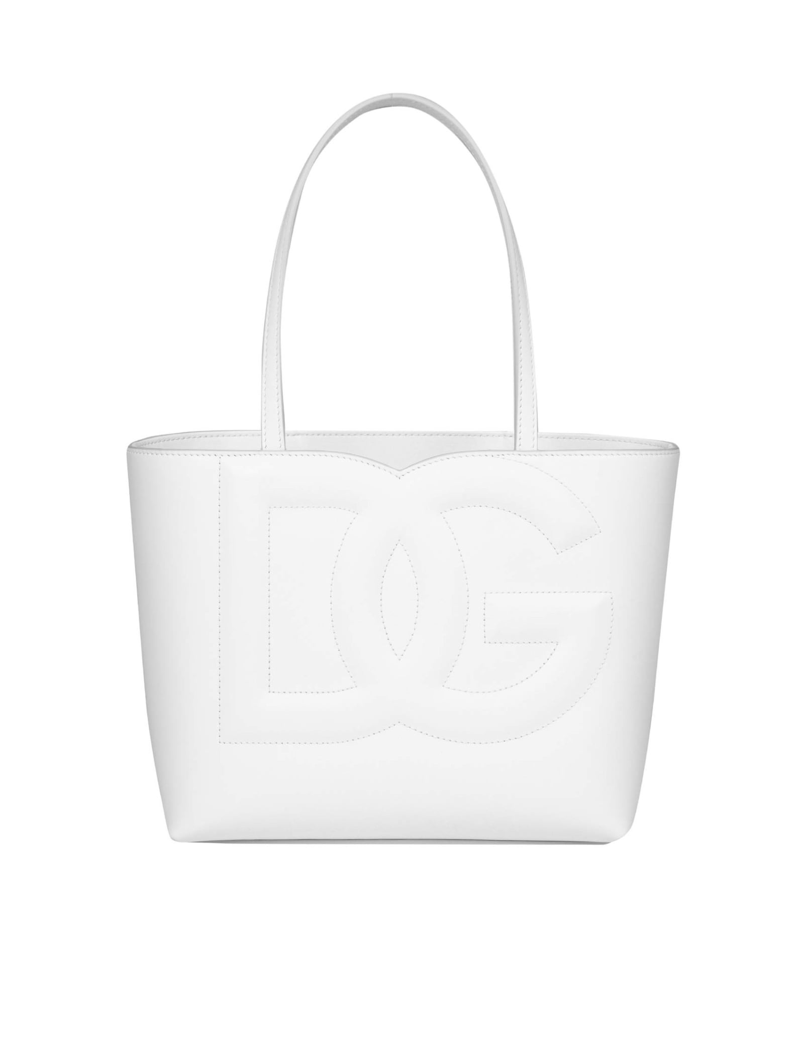 Dolce & Gabbana Small Dolce E Gabbana Shopping Bag With Dg Logo In ...