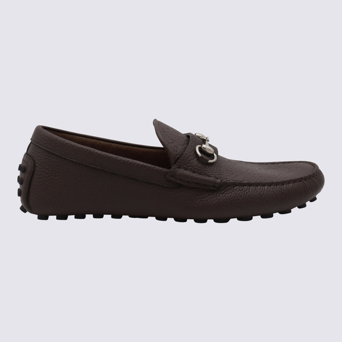 Shop Gucci Brown Loafers In Cocoa/cocoa