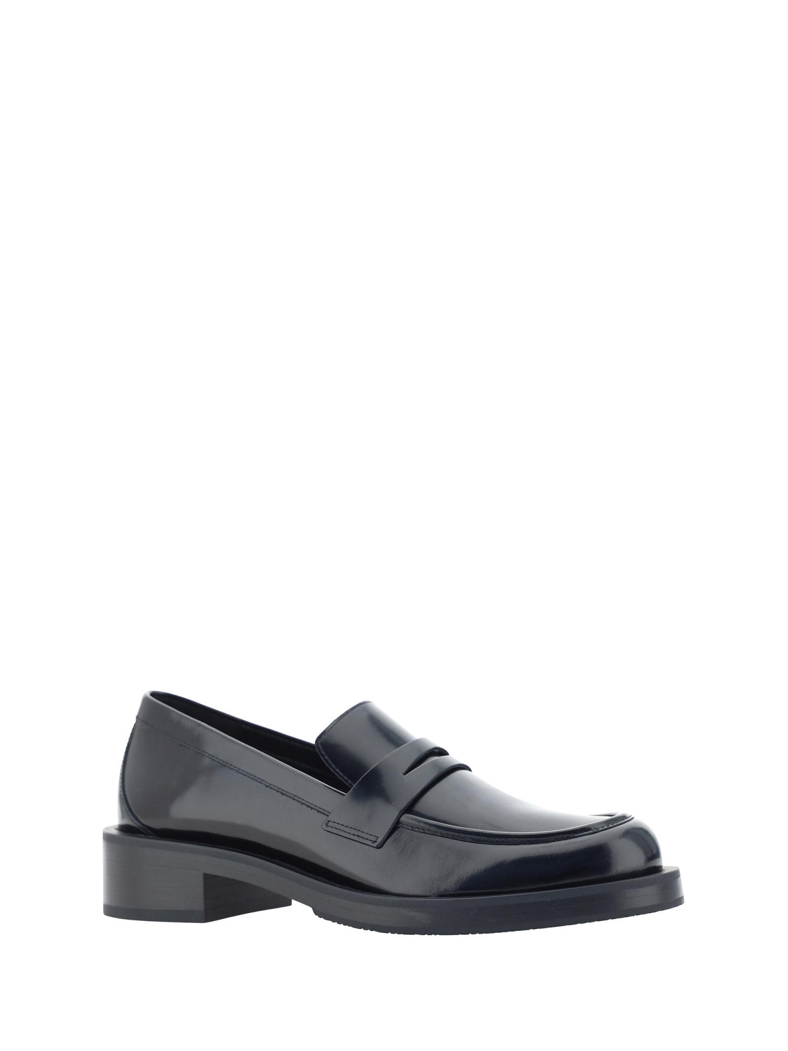 Shop Stuart Weitzman Palmer Loafers In Black