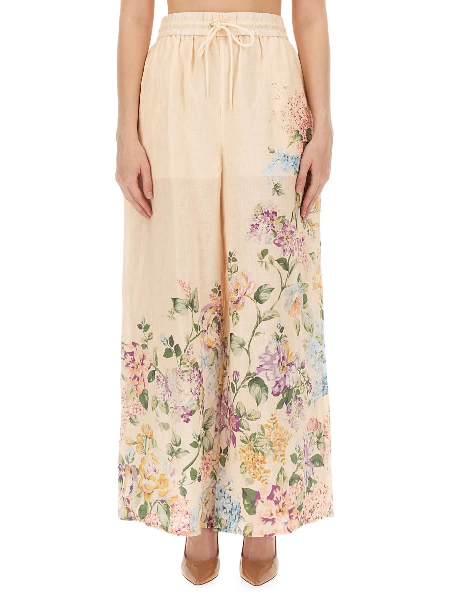 Shop Zimmermann Pants Halliday In Multicolour