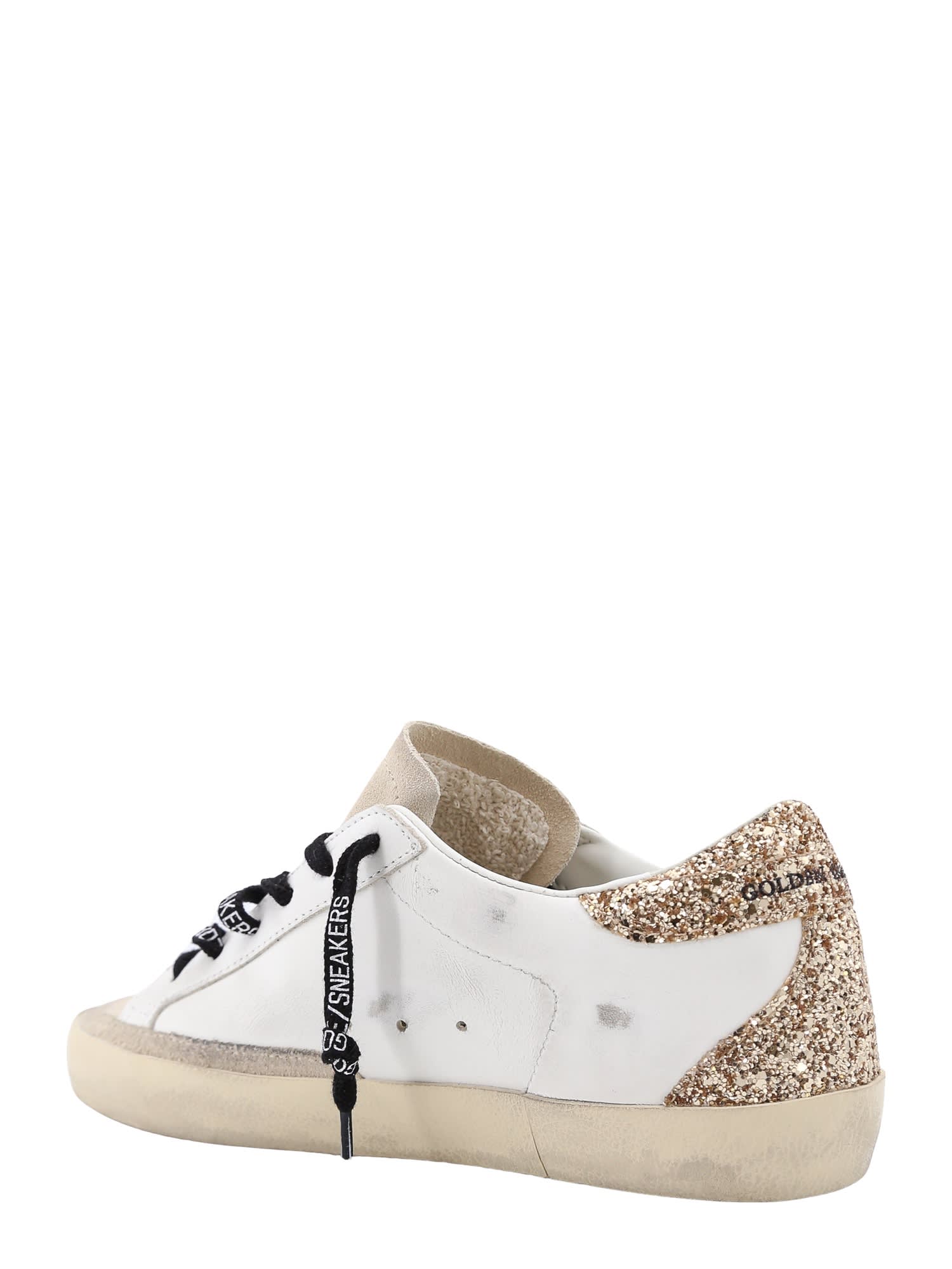 Golden Goose Leather Super-star Sneakers In White
