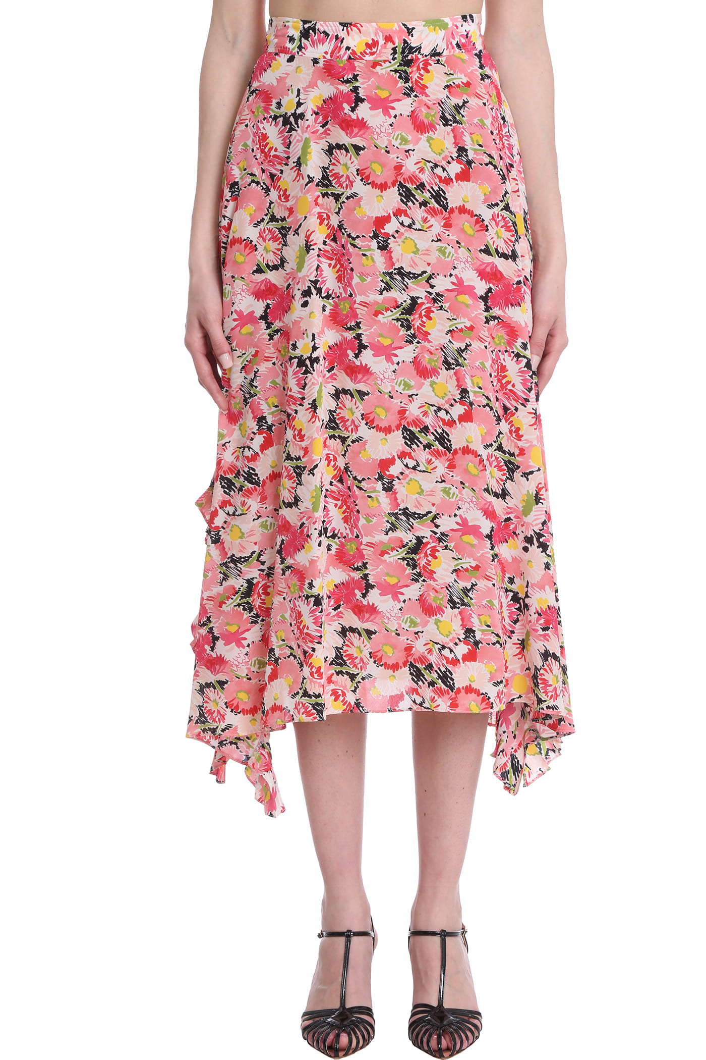 Stella McCartney Ashlyn Skirt In Multicolor Silk
