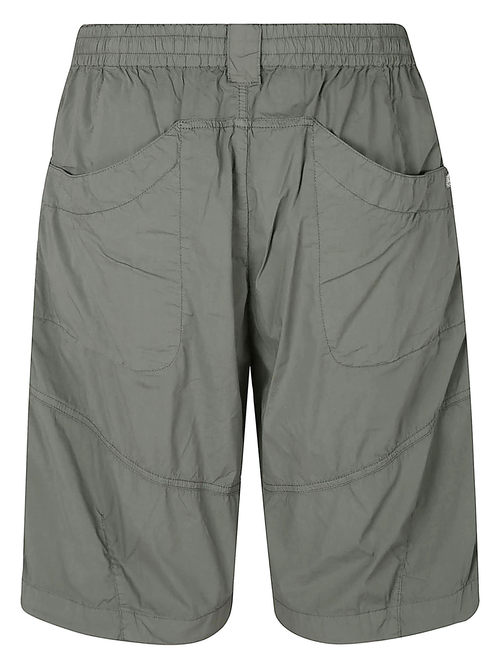 Shop C.p. Company 50 Fili Stretch Cargo Shorts In Agave Green