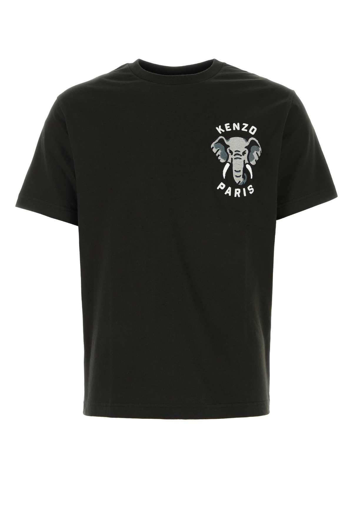 Shop Kenzo Black Cotton T-shirt