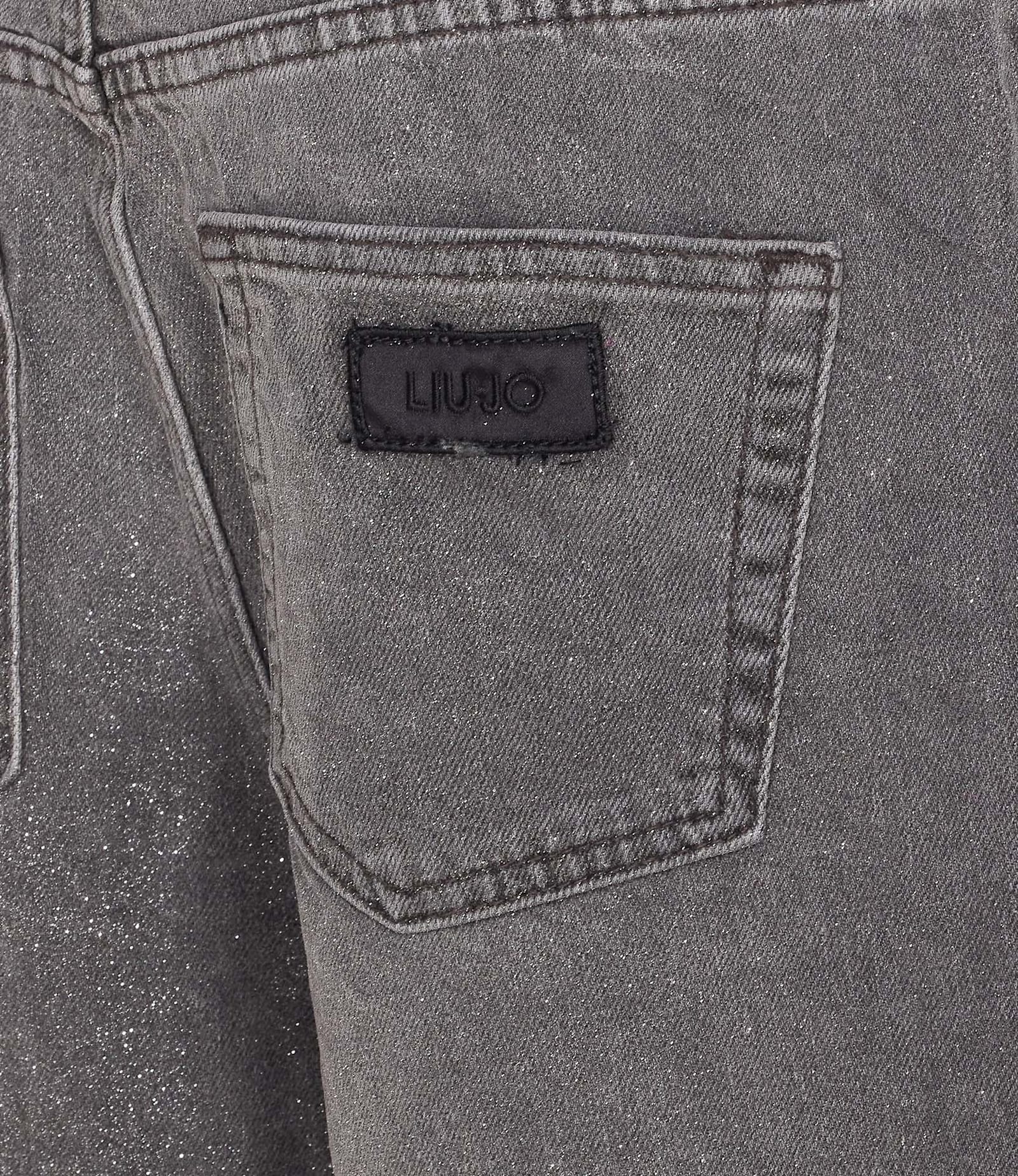 Liu •jo Liu Jo High Waist Black Jeans With Rolled Cuffs In Brown