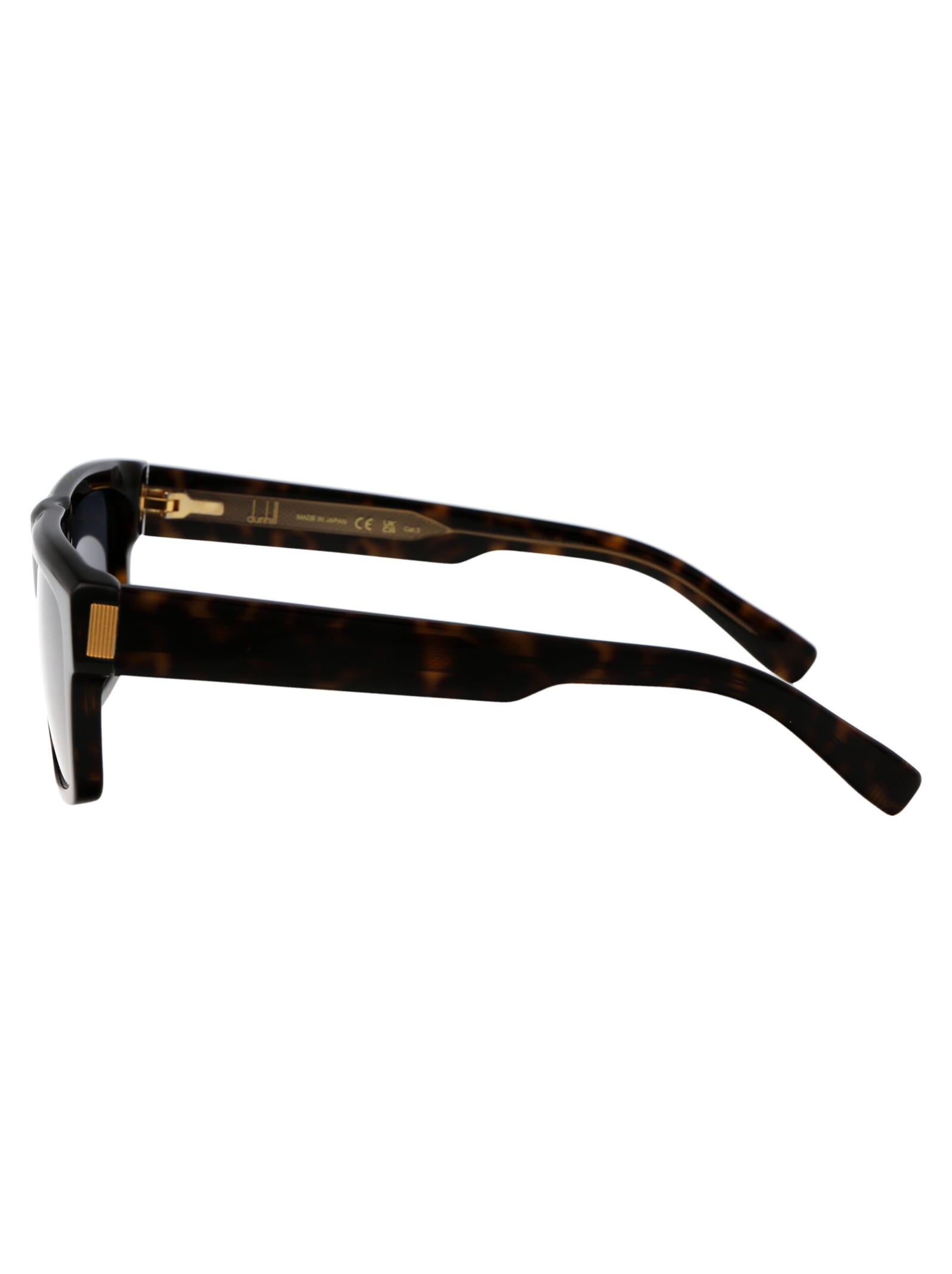 Shop Dunhill Du0054s Sunglasses In 002 Black Gold Brown