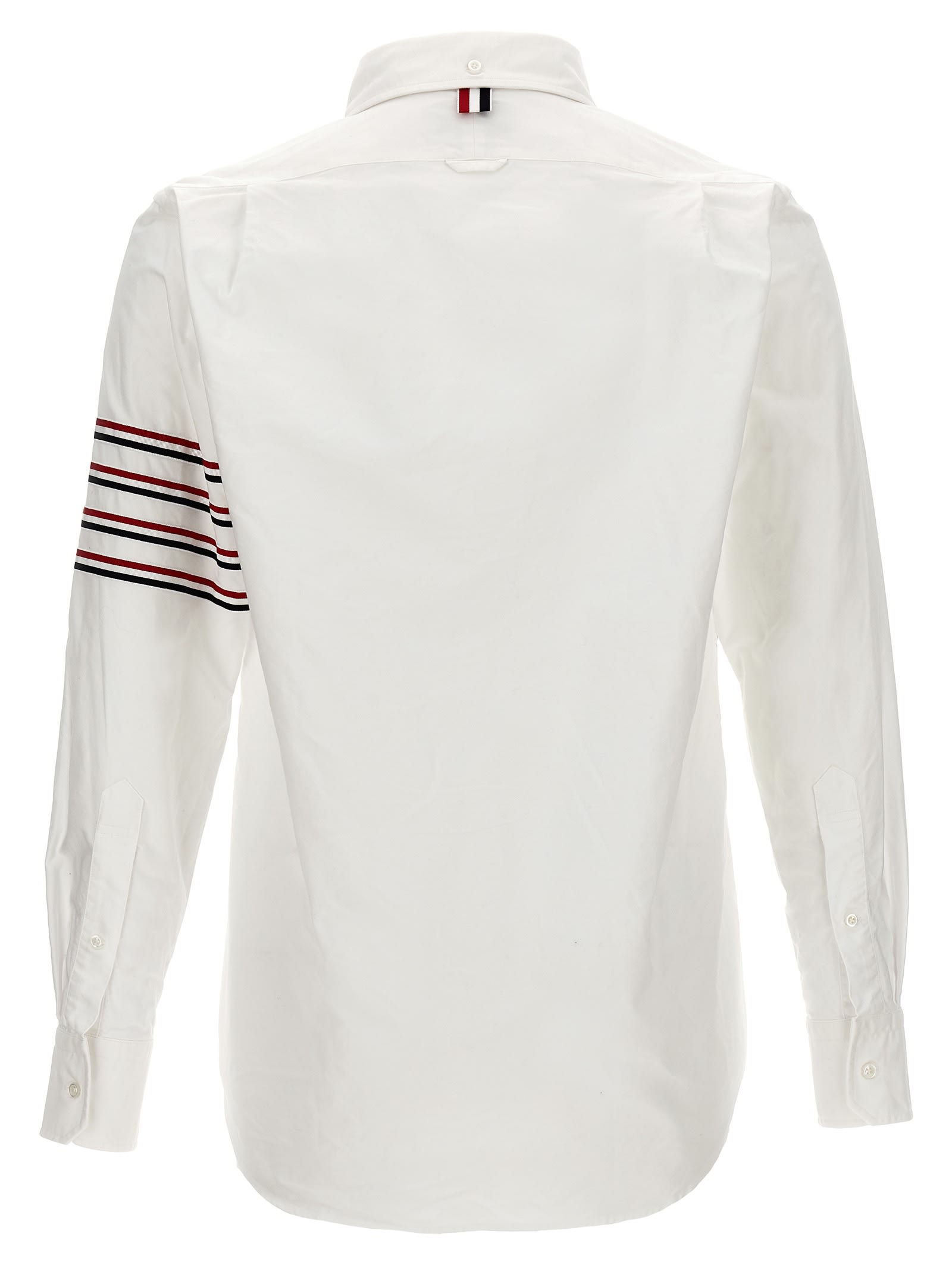 Shop Thom Browne Straight Fit Shirt In White