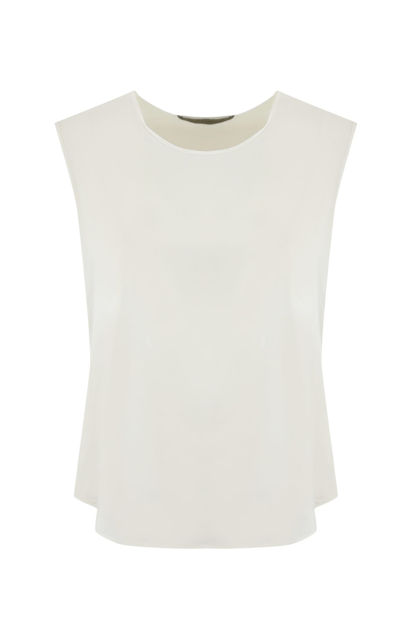 D. Exterior Fluid Satin Tank Top