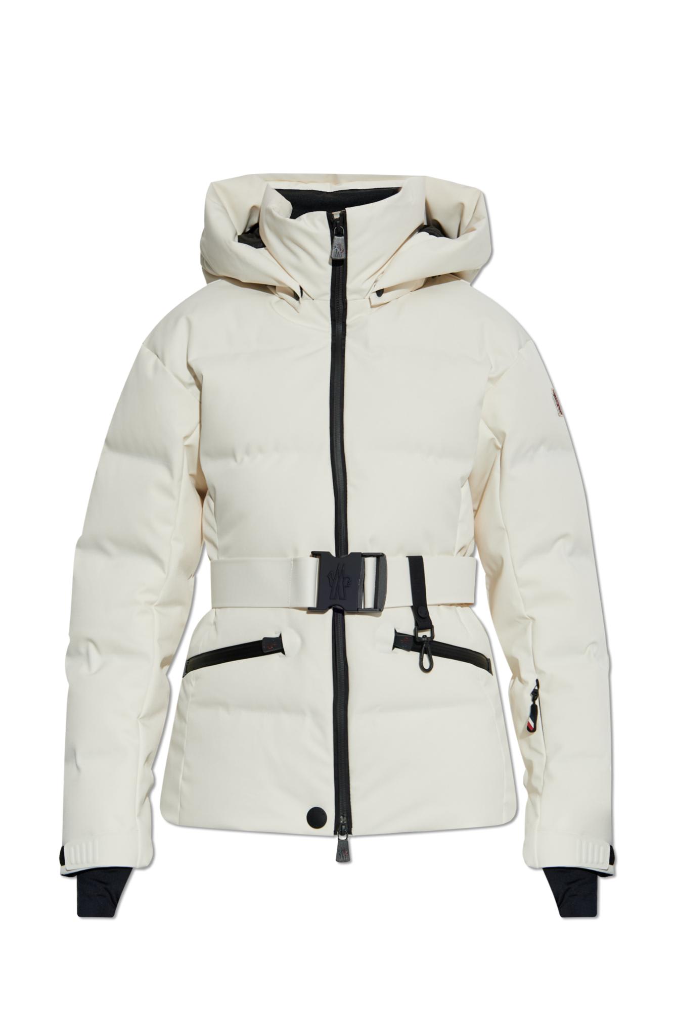Moncler Down Padded Ski Jacket In Gray