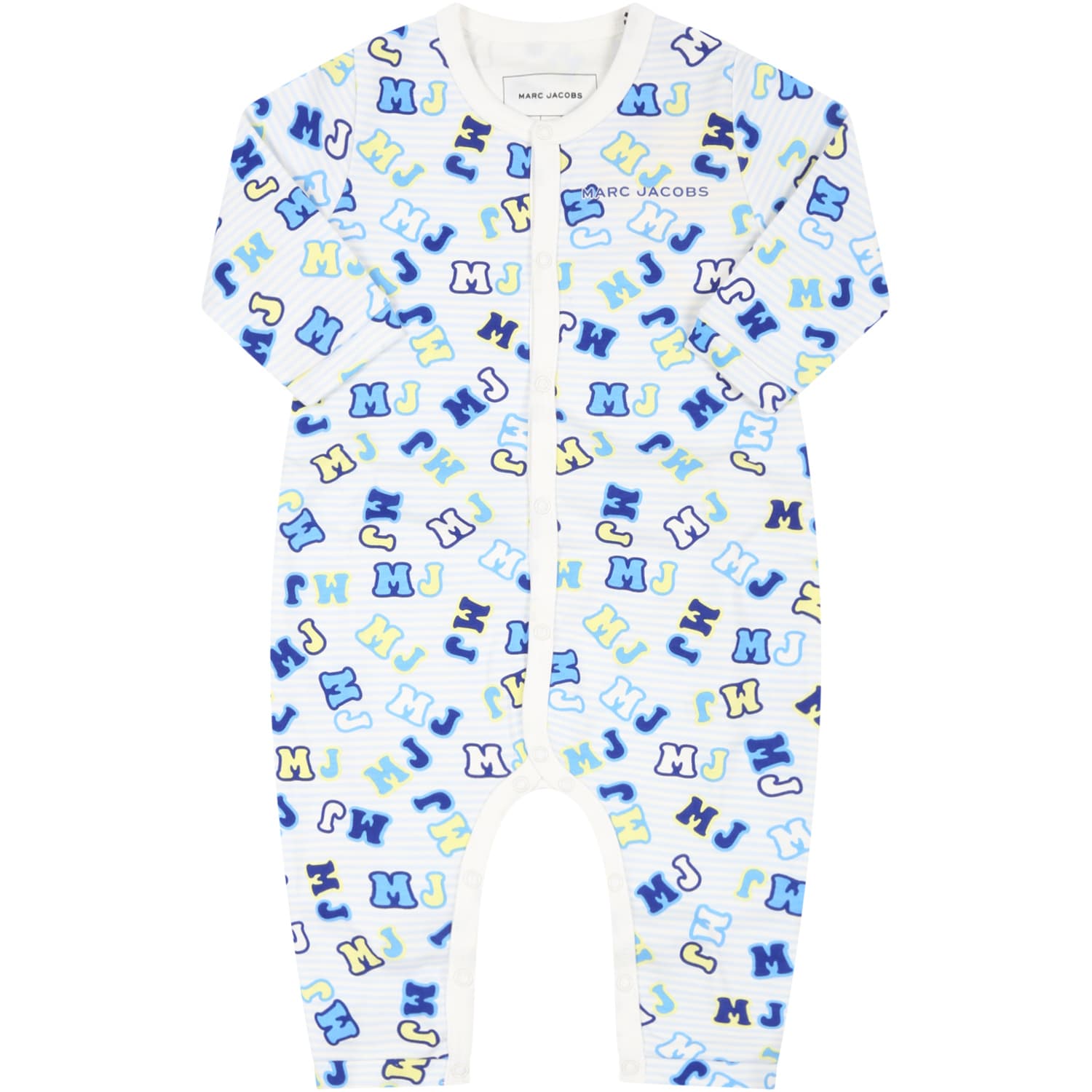 Little Marc Jacobs Multicolor Babygrow For Baby Boy With Logos