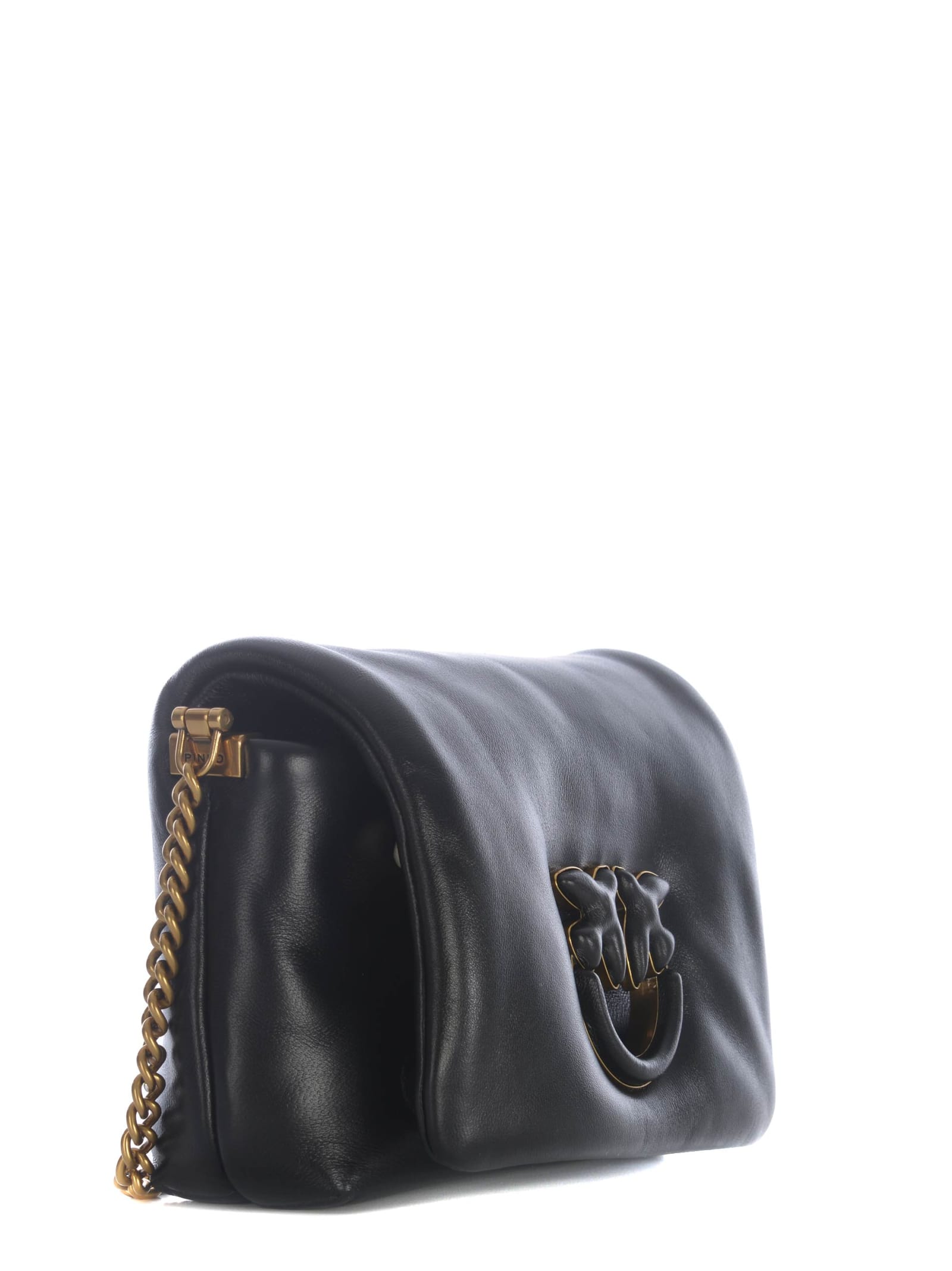 Shop Pinko Bag  Love Click Puff In Soft Nappa In Black