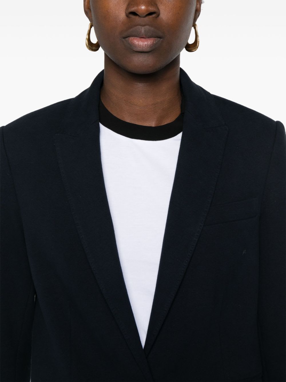 Circolo 1901 Cotton Single-breasted Jacket In Black
