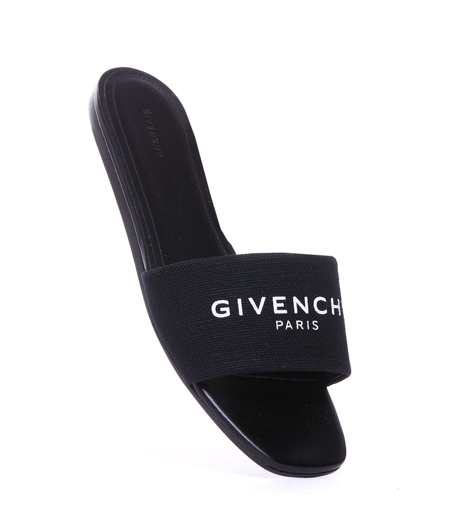 Shop Givenchy 4g Flat Sandals In Black