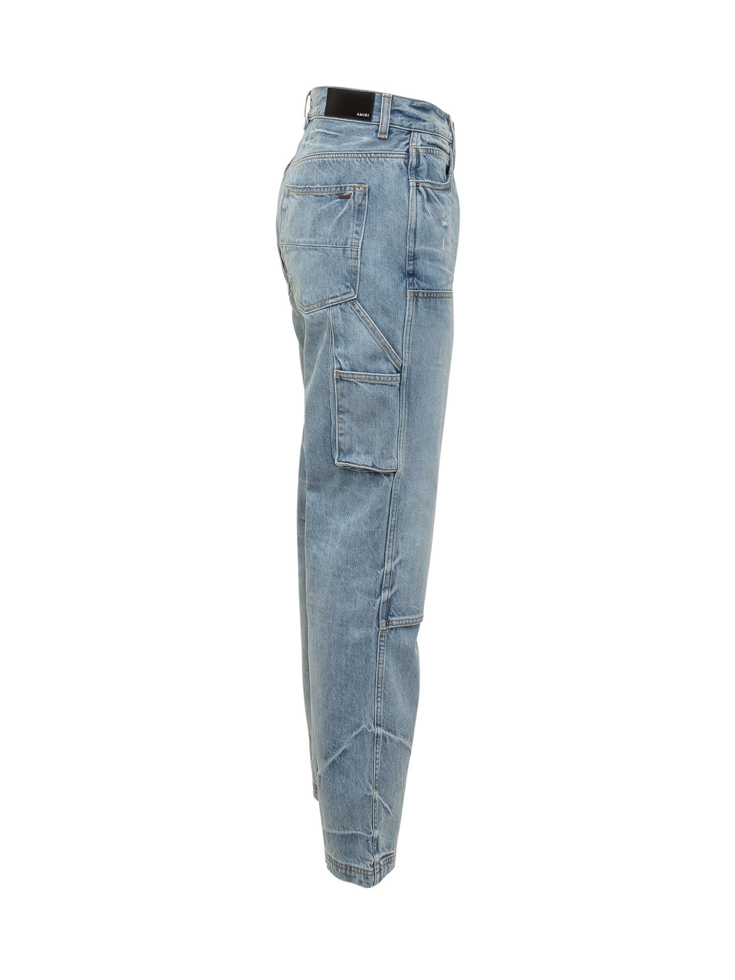 Shop Amiri Carpenter Jeans In Perfect Indigo