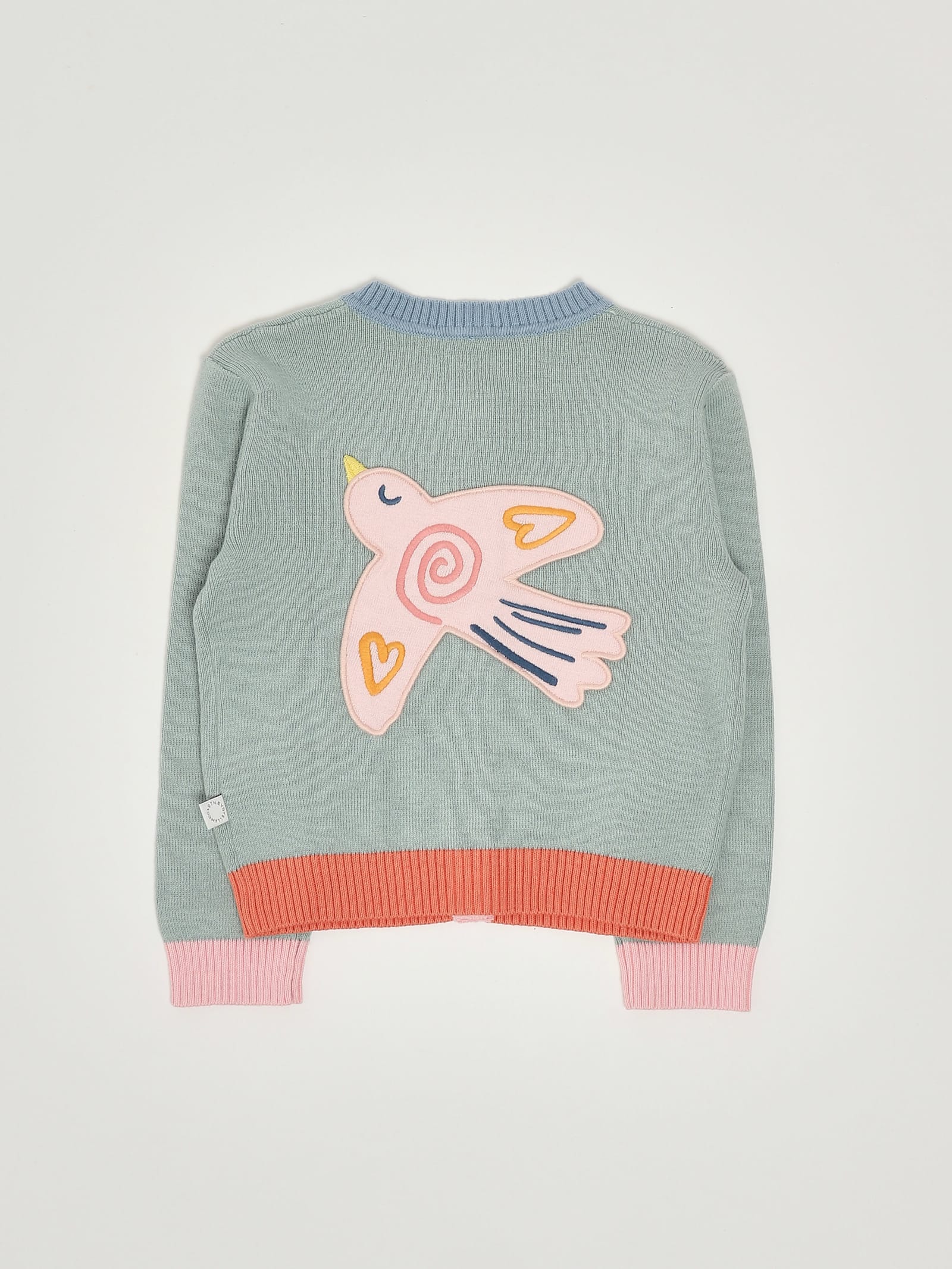 Stella Mccartney Bird-appliqué Cardigan In Multi